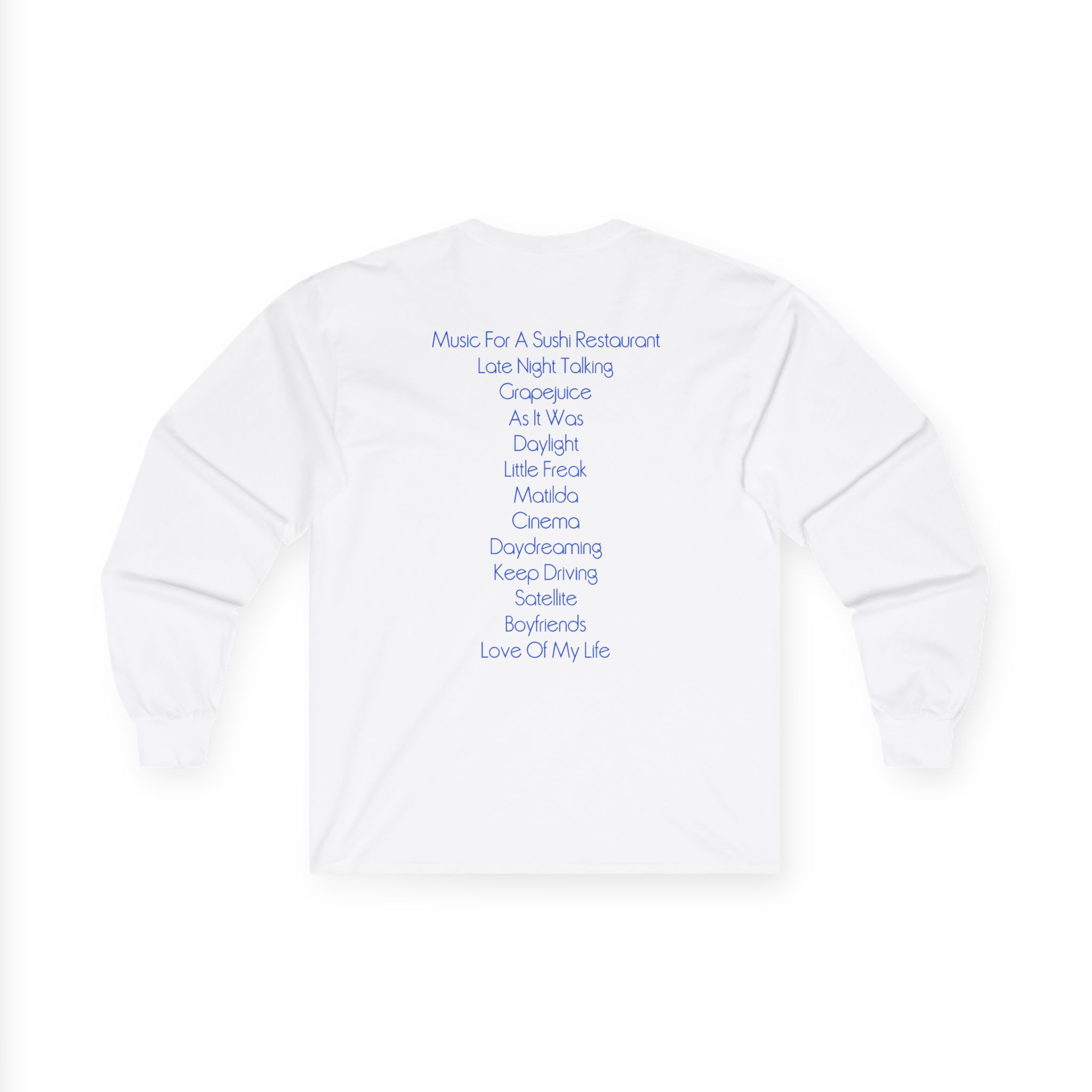 Love on Tour Harry's House Tracklis Unisex Ultra Cotton Long Sleeve Tee - Image 2
