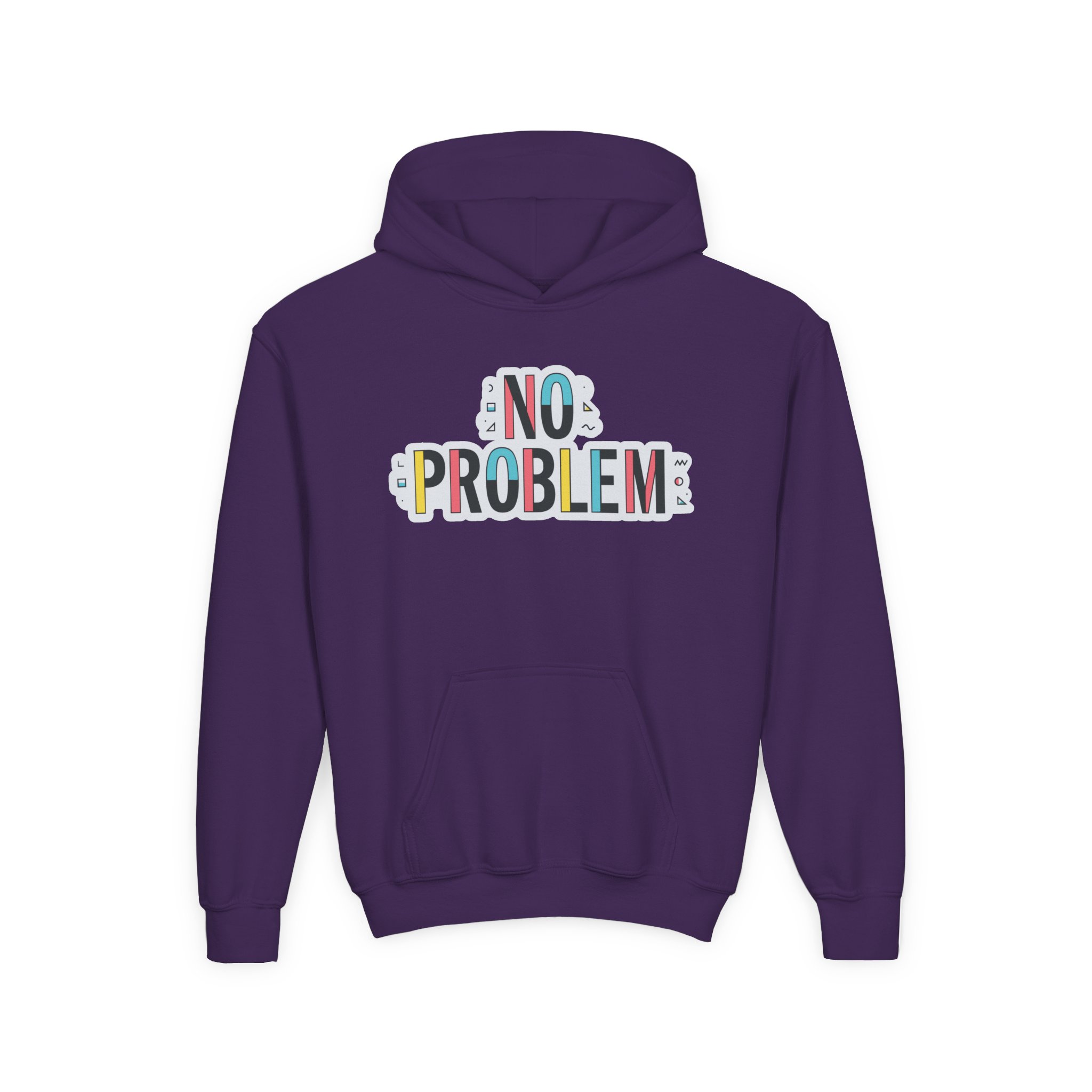 Dropout No Problem Youth Heavy Blend Hooded Sweatshirt - Image 11