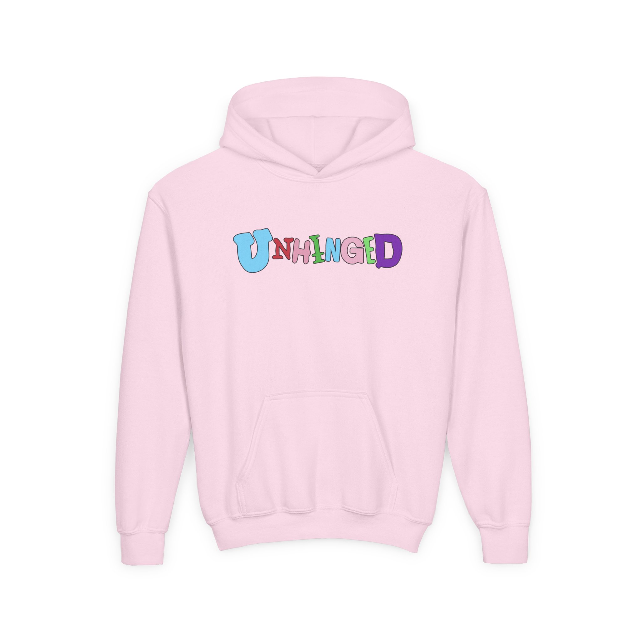 Garrett Watts Unhinged Youth Heavy Blend Hooded Sweatshirt - Image 23