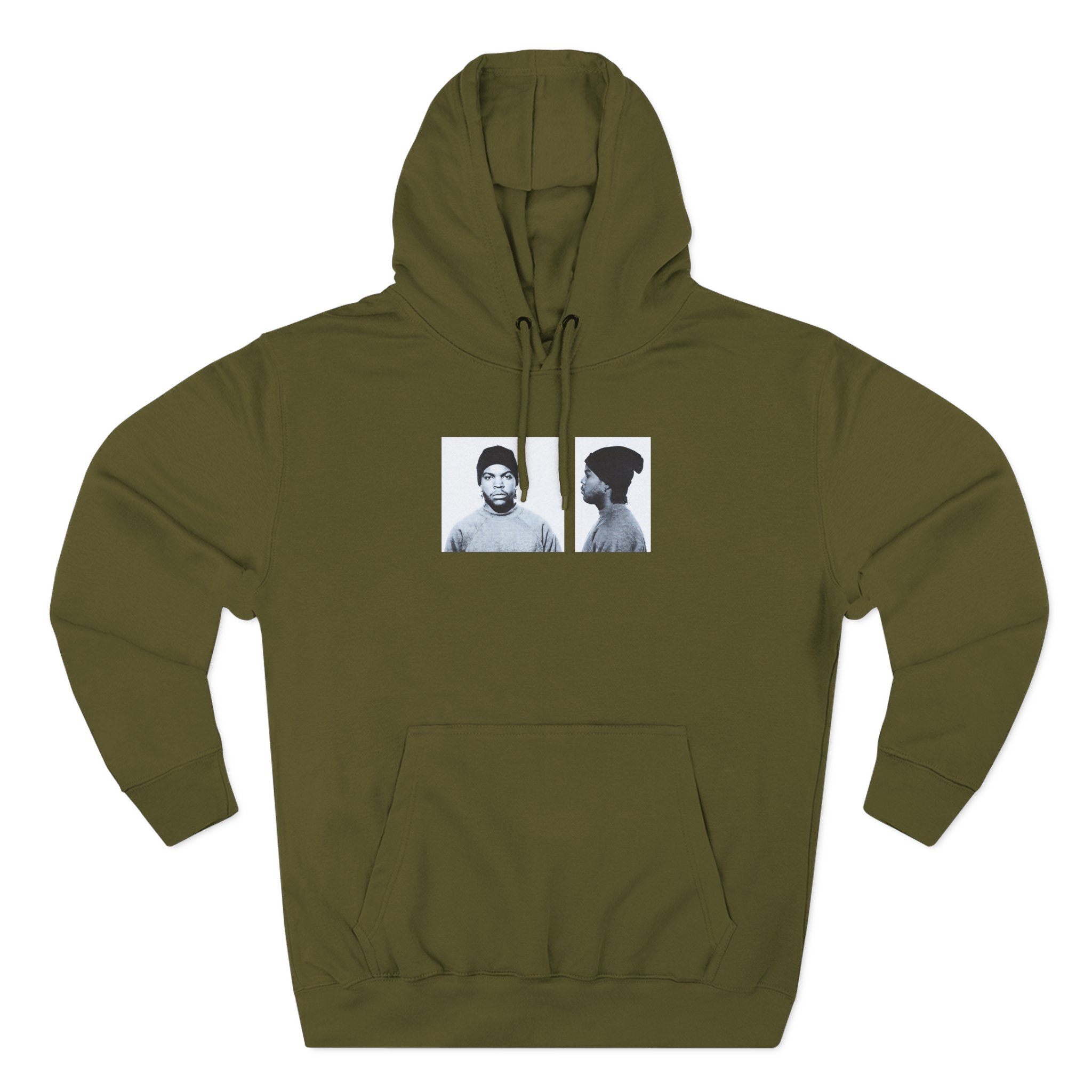 Ice Cube Mug Shot Three-Panel Fleece Hoodie - Image 5