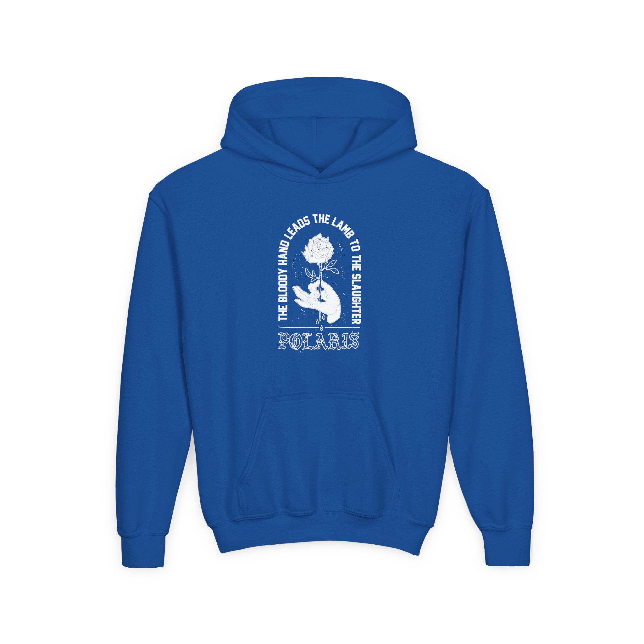 Polaris Bloody Hand Youth Heavy Blend Hooded Sweatshirt - Image 7