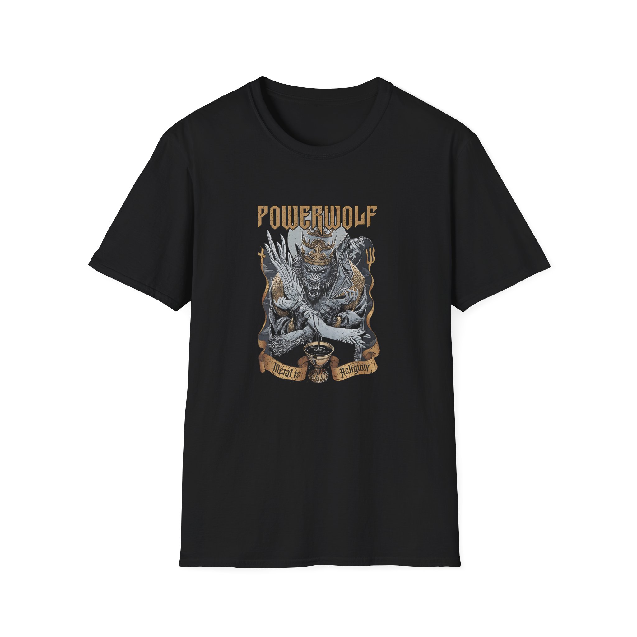 Powerwolf Wolf vs. Angel Unisex Softstyle T-Shirt