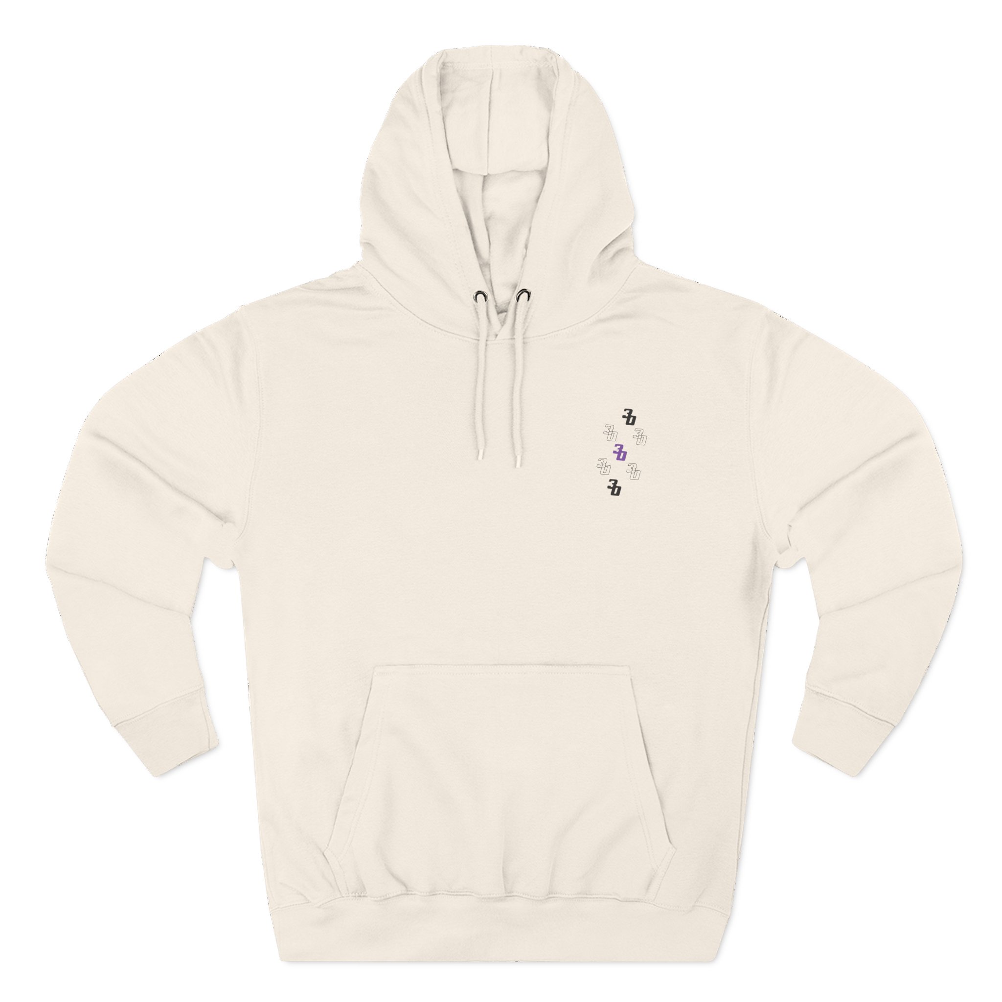 Koenigsegg Gridded Three-Panel Fleece Hoodie - Image 3