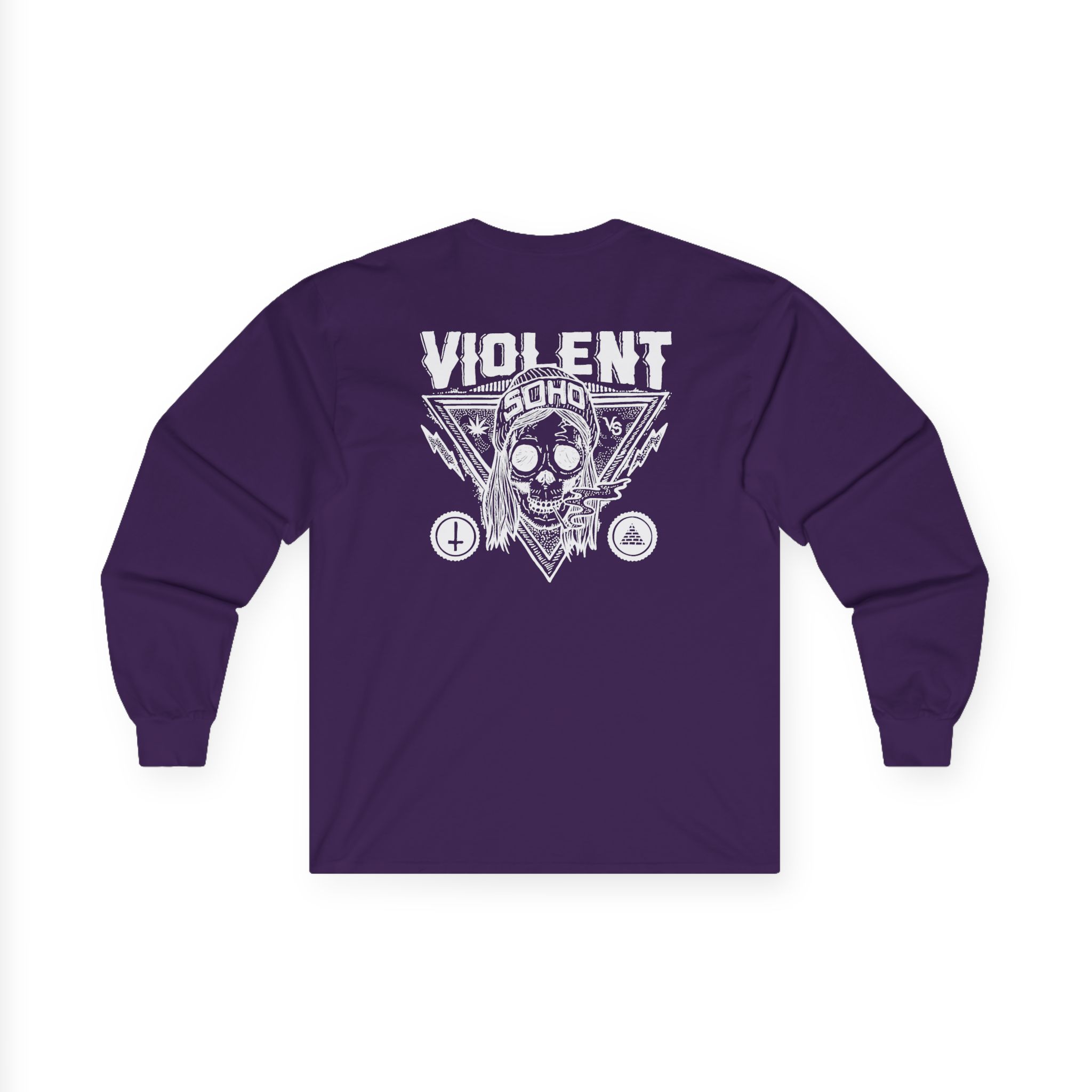 Violent Soho Blazin Skull Unisex Ultra Cotton Long Sleeve Tee - Image 14