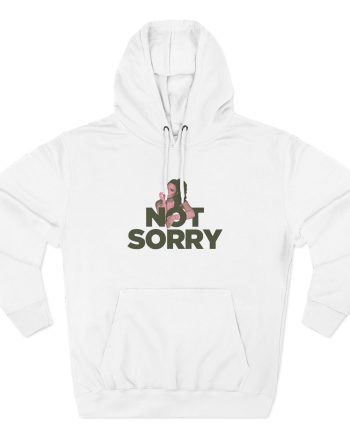D L Not Sorry Three-Panel Fleece Hoodie