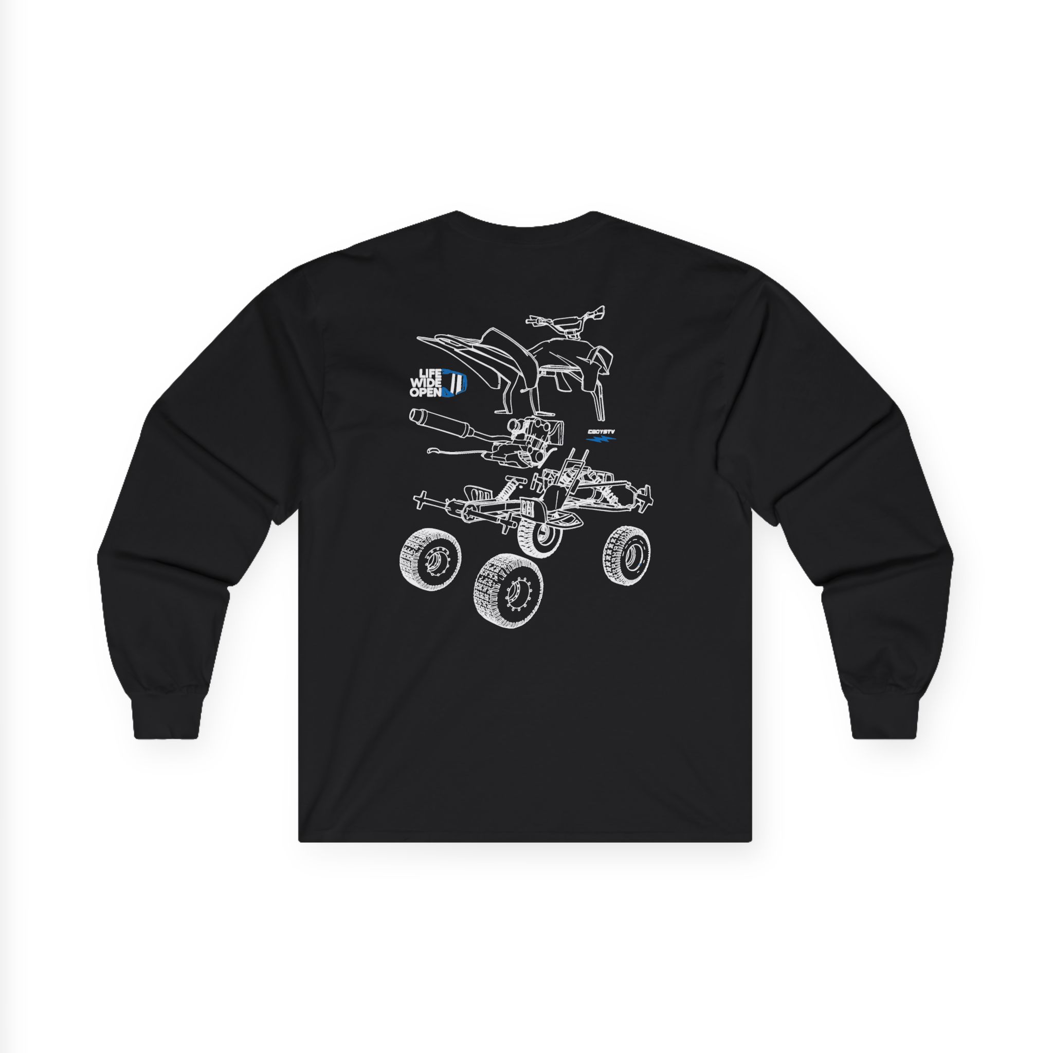 Cboystv Quad Blowup Unisex Ultra Cotton Long Sleeve Tee - Image 2