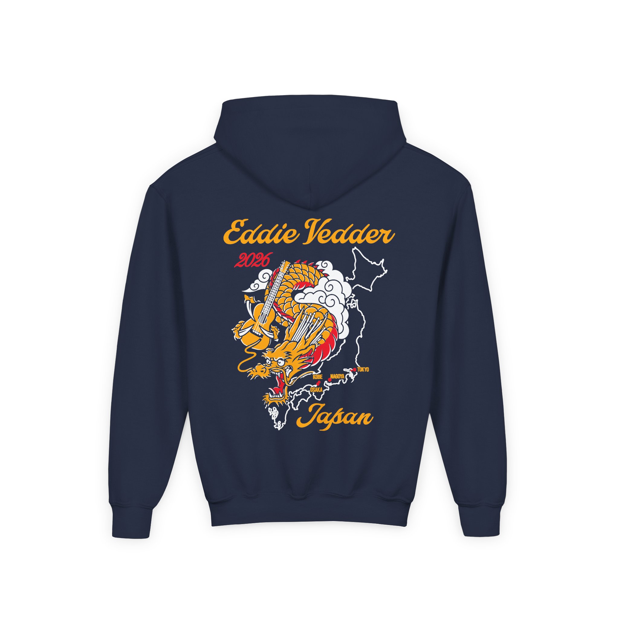 Eddie Vedder 2026 Tokyo Japan Youth Heavy Blend Hooded Sweatshirt - Image 8