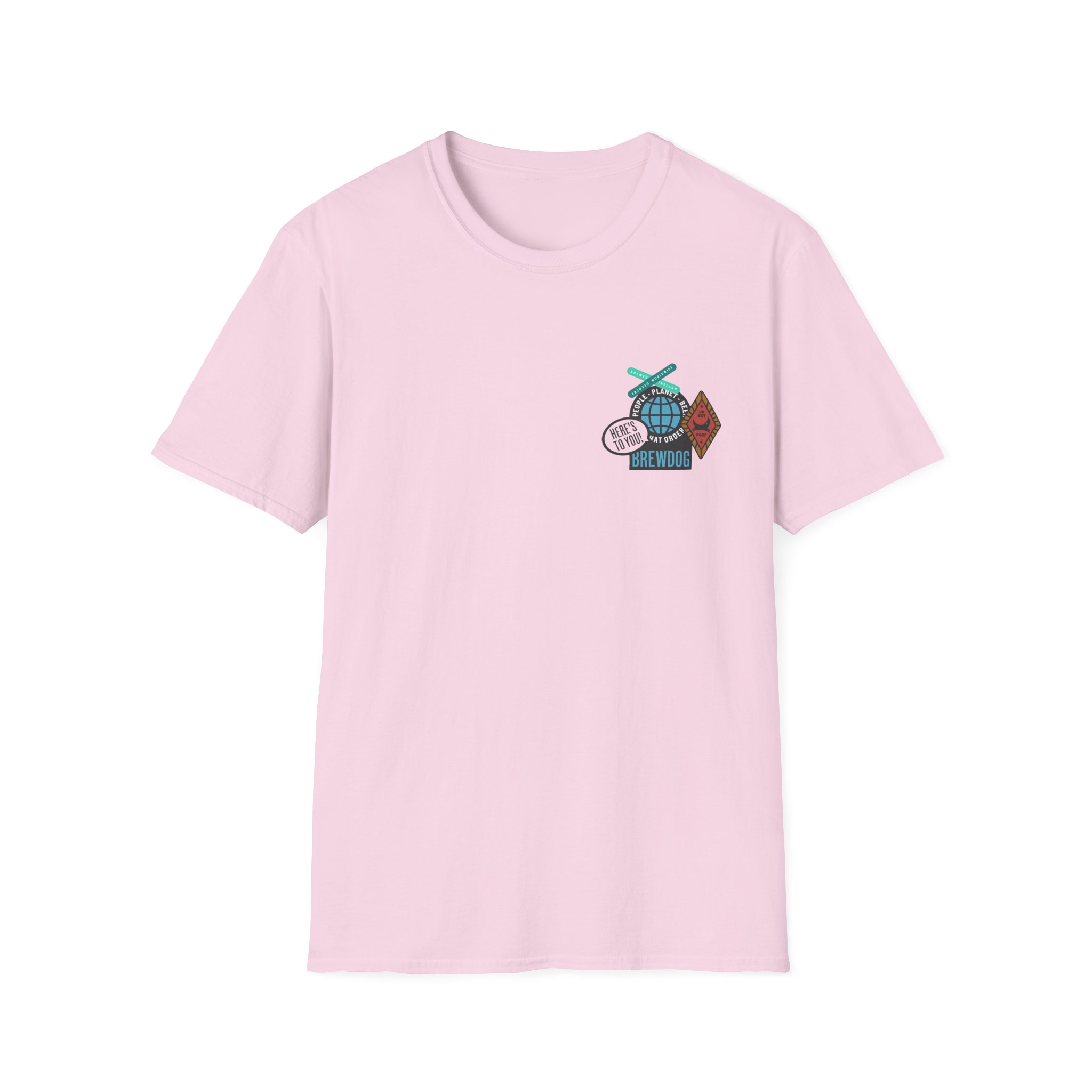 Brewdog Punk Sticker Unisex Softstyle T-Shirt - Image 13