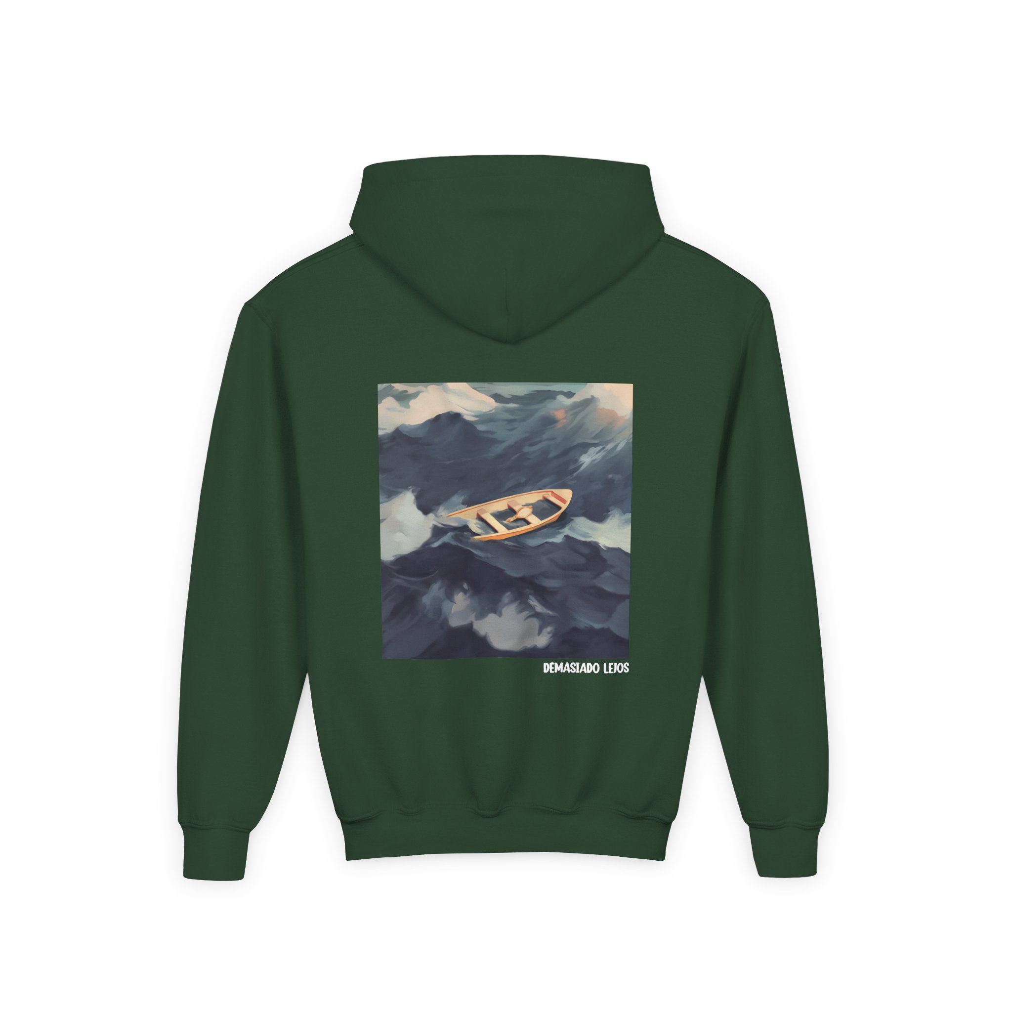 Morat A dark, shadowy vigilante Youth Heavy Blend Hooded Sweatshirt - Image 6