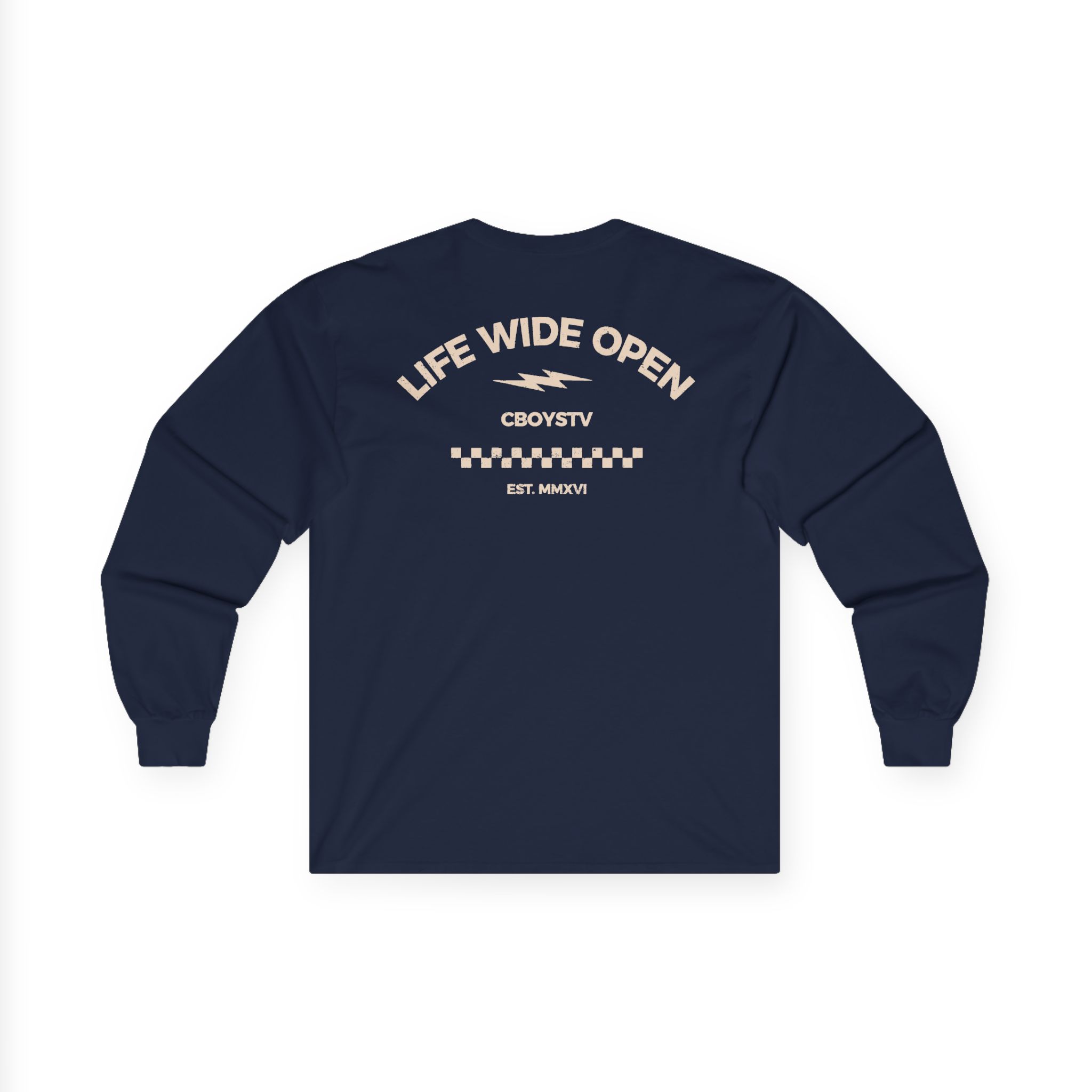 Cboystv Checkered Tournament Unisex Ultra Cotton Long Sleeve Tee - Image 14