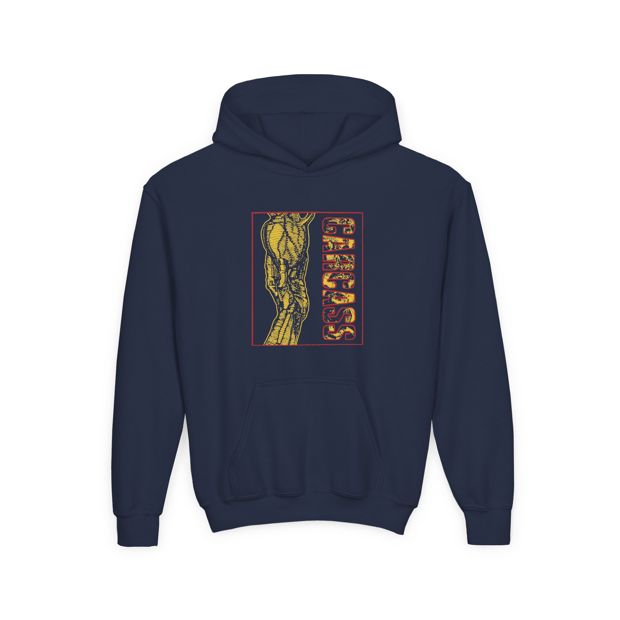 Youth Carcass Heartwork Heavy Blend Hooded Sweatshirt - Image 5