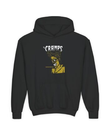 The Cramps Bad Music for Bad People Youth Heavy Blend Hooded Sweatshirt
