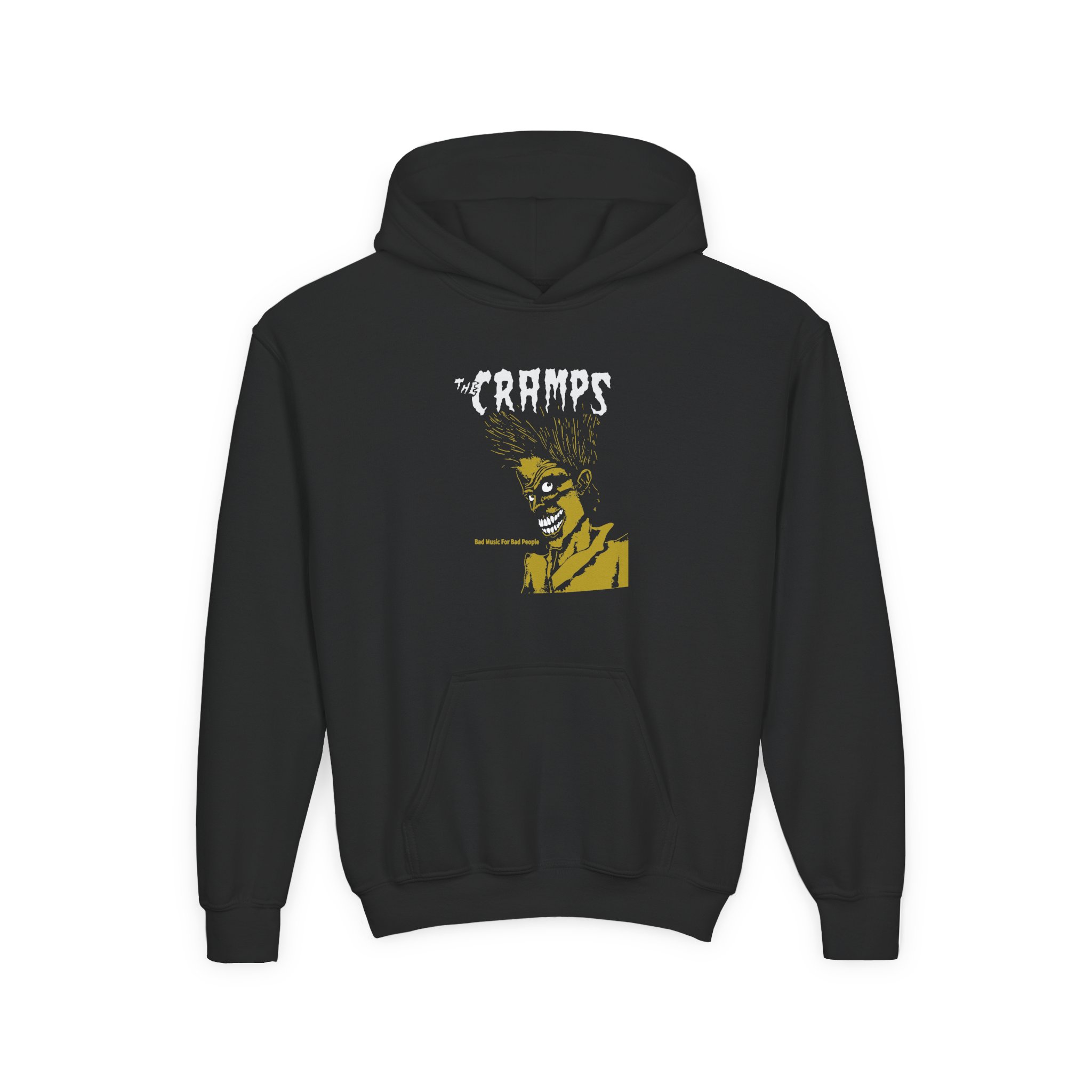 The Cramps Bad Music for Bad People Youth Heavy Blend Hooded Sweatshirt