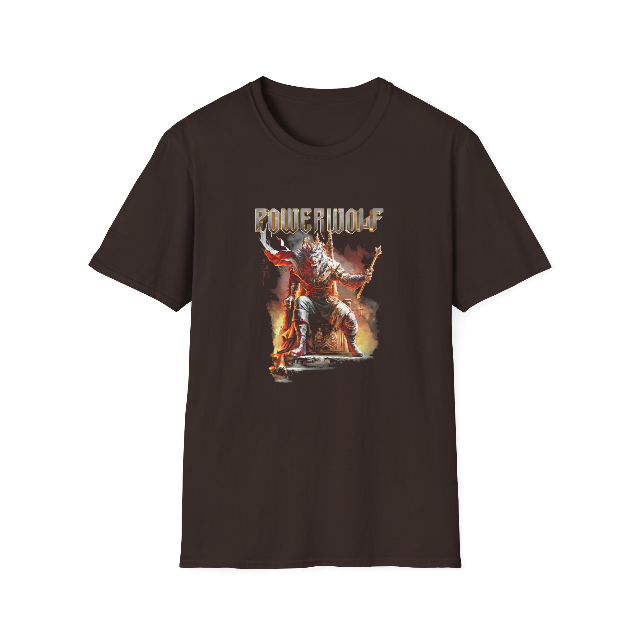 Powerwolf Wake Up The Wicked Cover Unisex Softstyle T-Shirt - Image 3