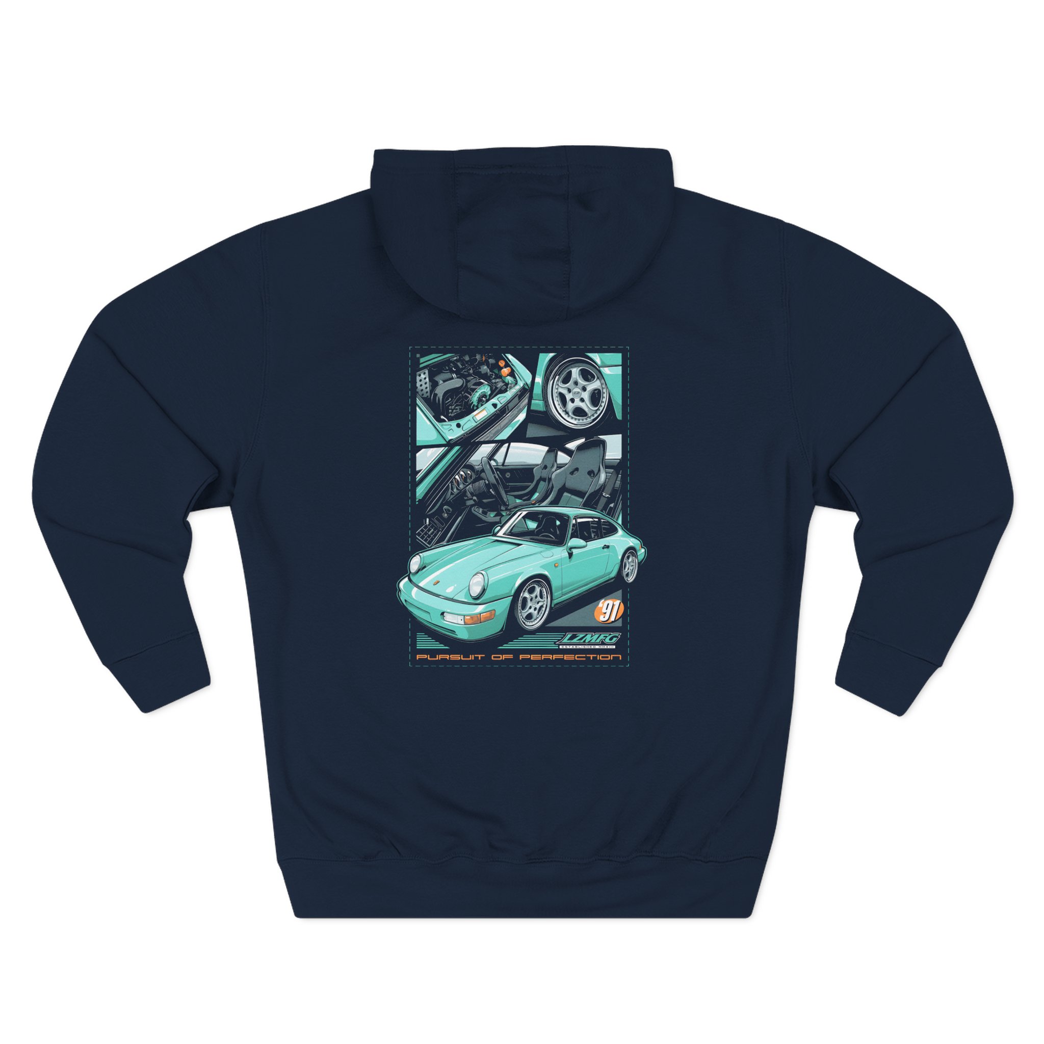 Adam LZ 964 Three-Panel Fleece Hoodie - Image 6