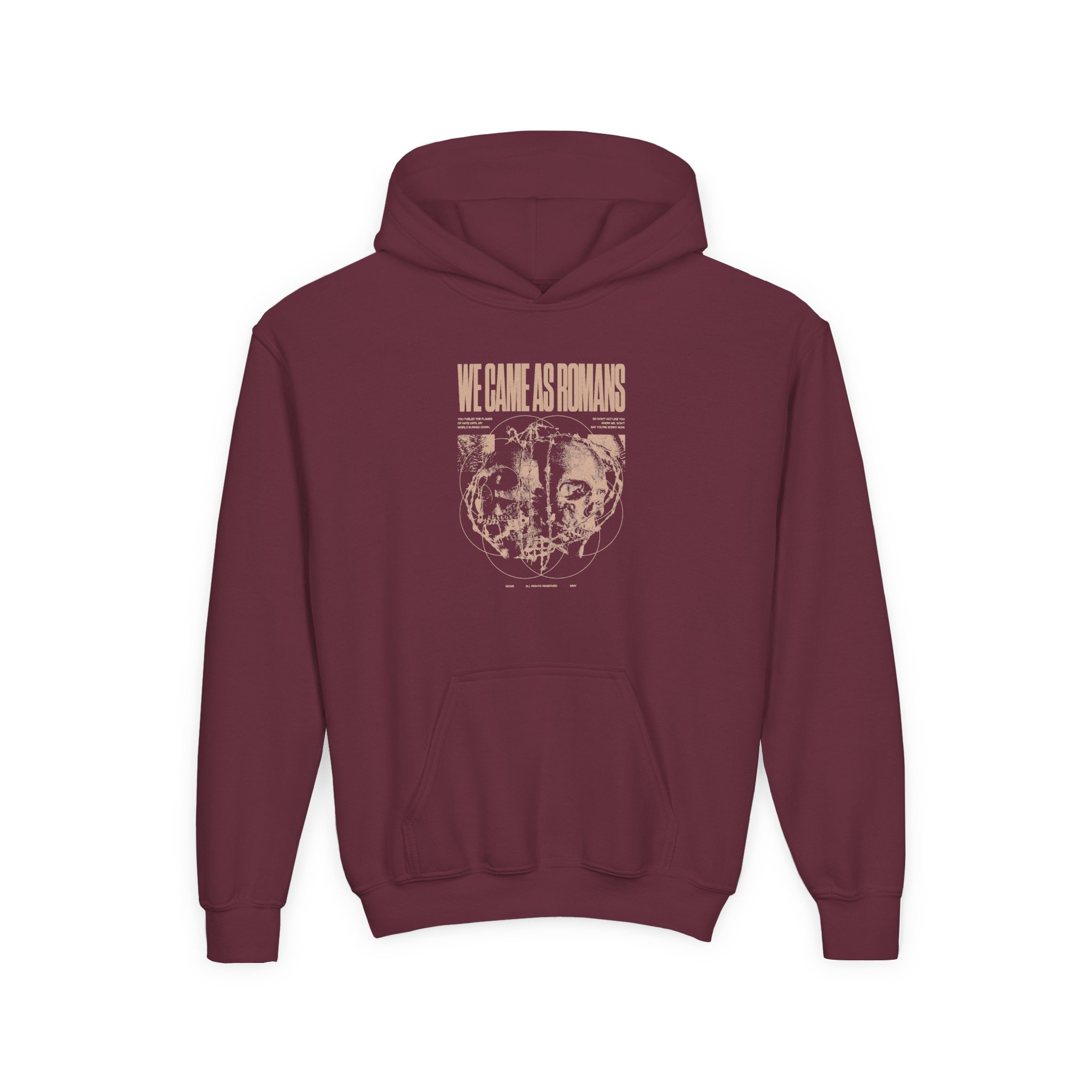 We Came as Romans Doublespeak Youth Heavy Blend Hooded Sweatshirt - Image 3
