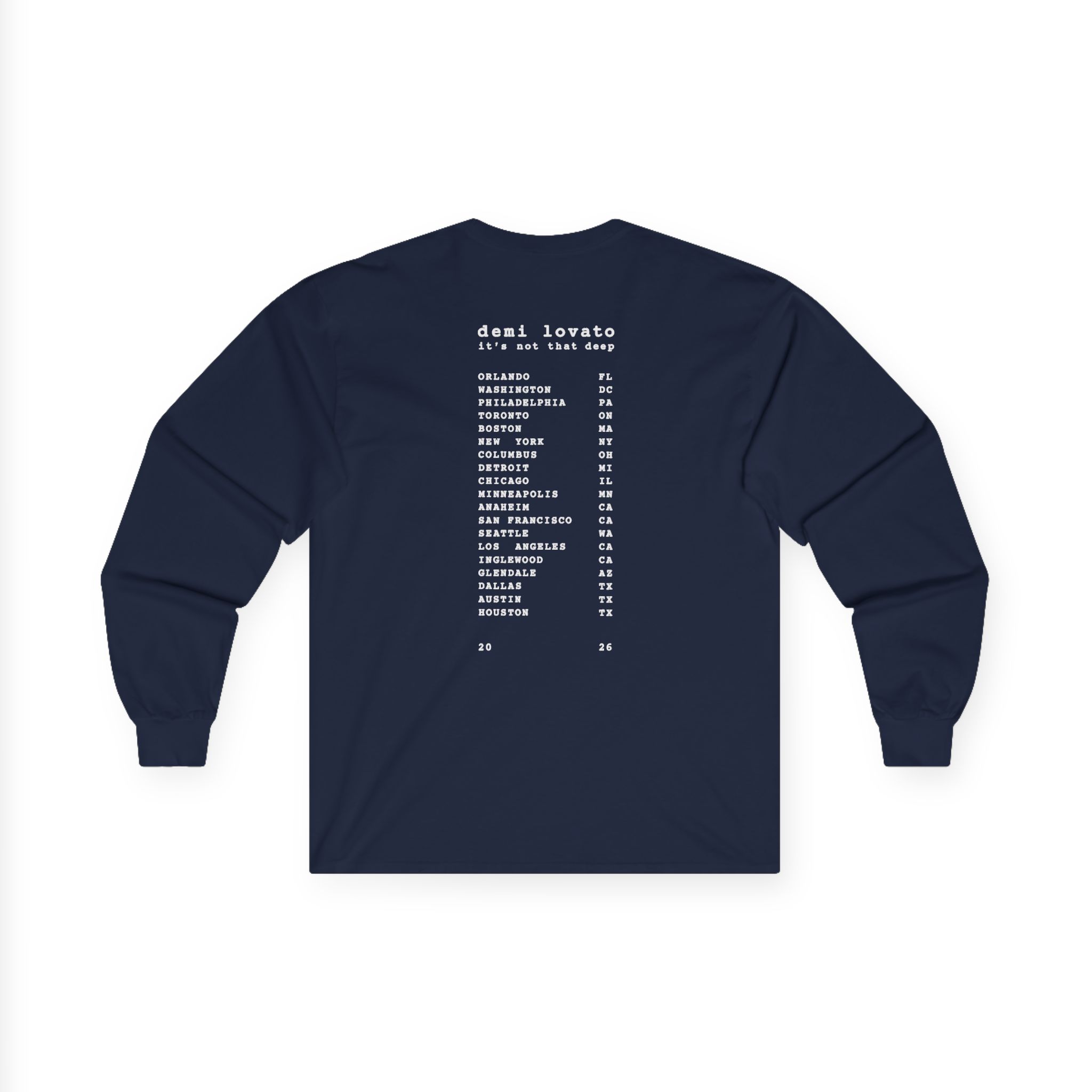 D L It’s Not That Deep Tour Unisex Ultra Cotton Long Sleeve Tee - Image 10