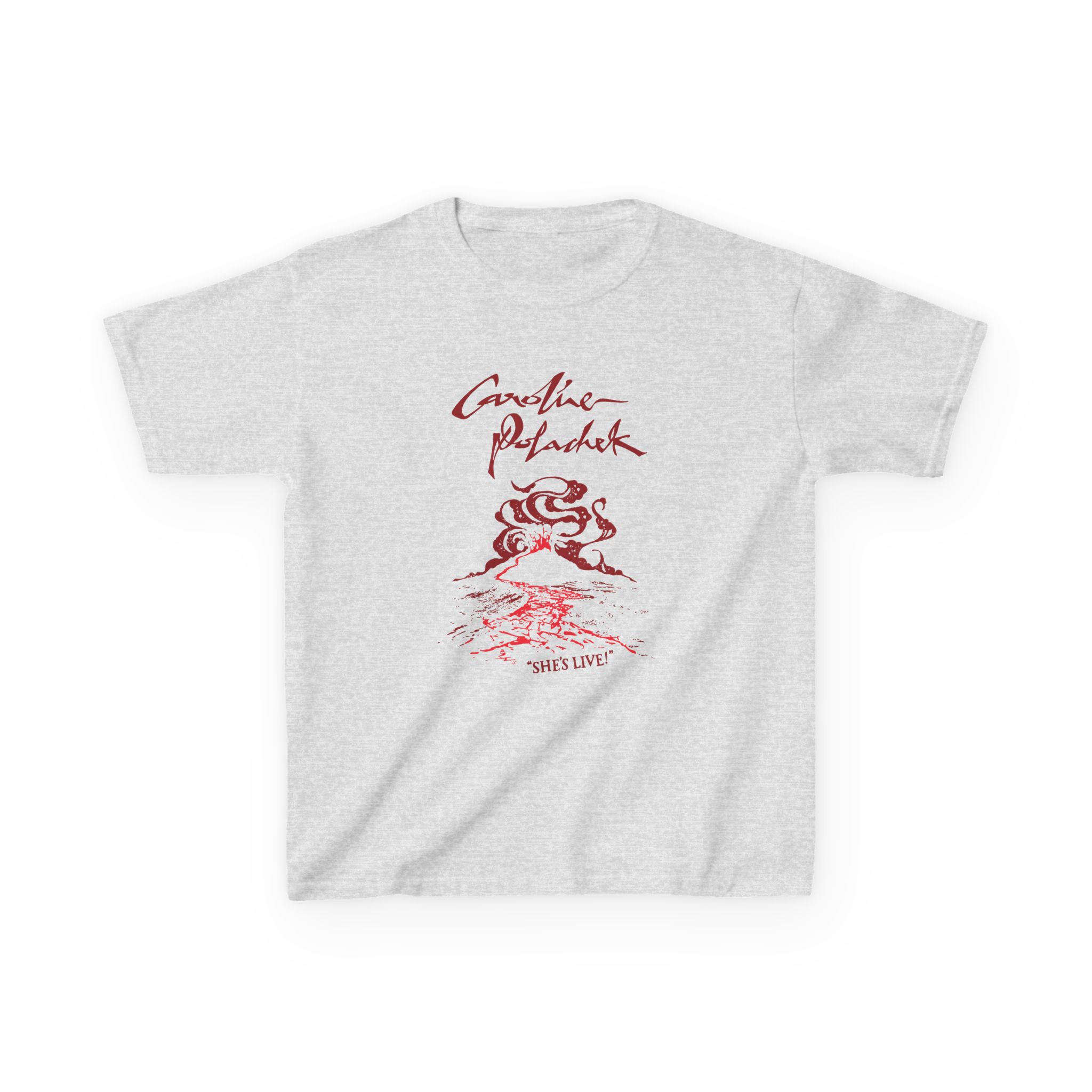Caroline Polachek Volcano Spiraling Tour Kids Heavy Cotton™ Tee - Image 3
