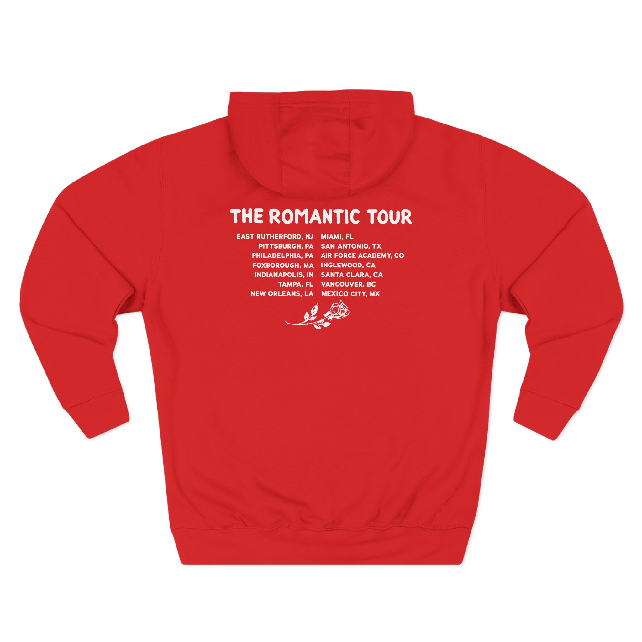 Bruno Mars the Romantic Tour Three-Panel Fleece Hoodie - Image 4