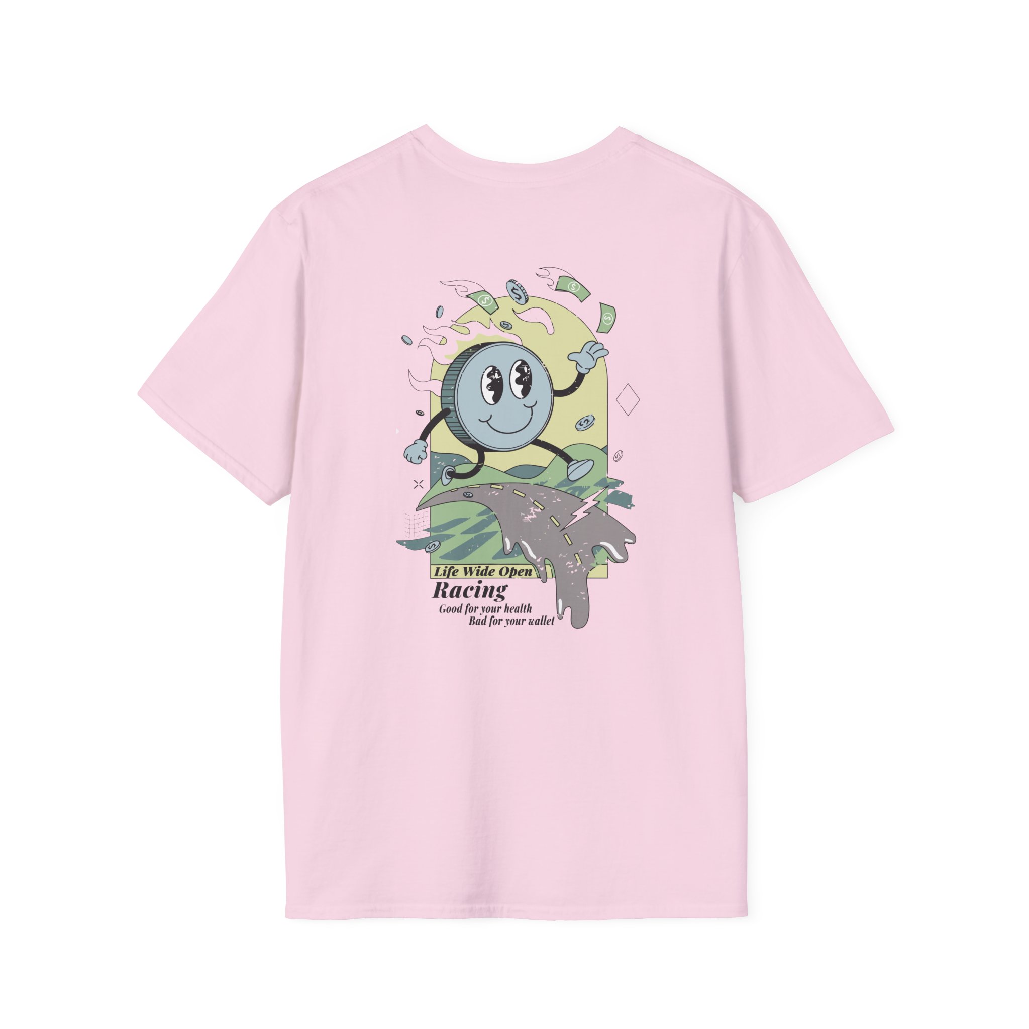 Cboystv Racing Coin Unisex Softstyle T-Shirt - Image 20