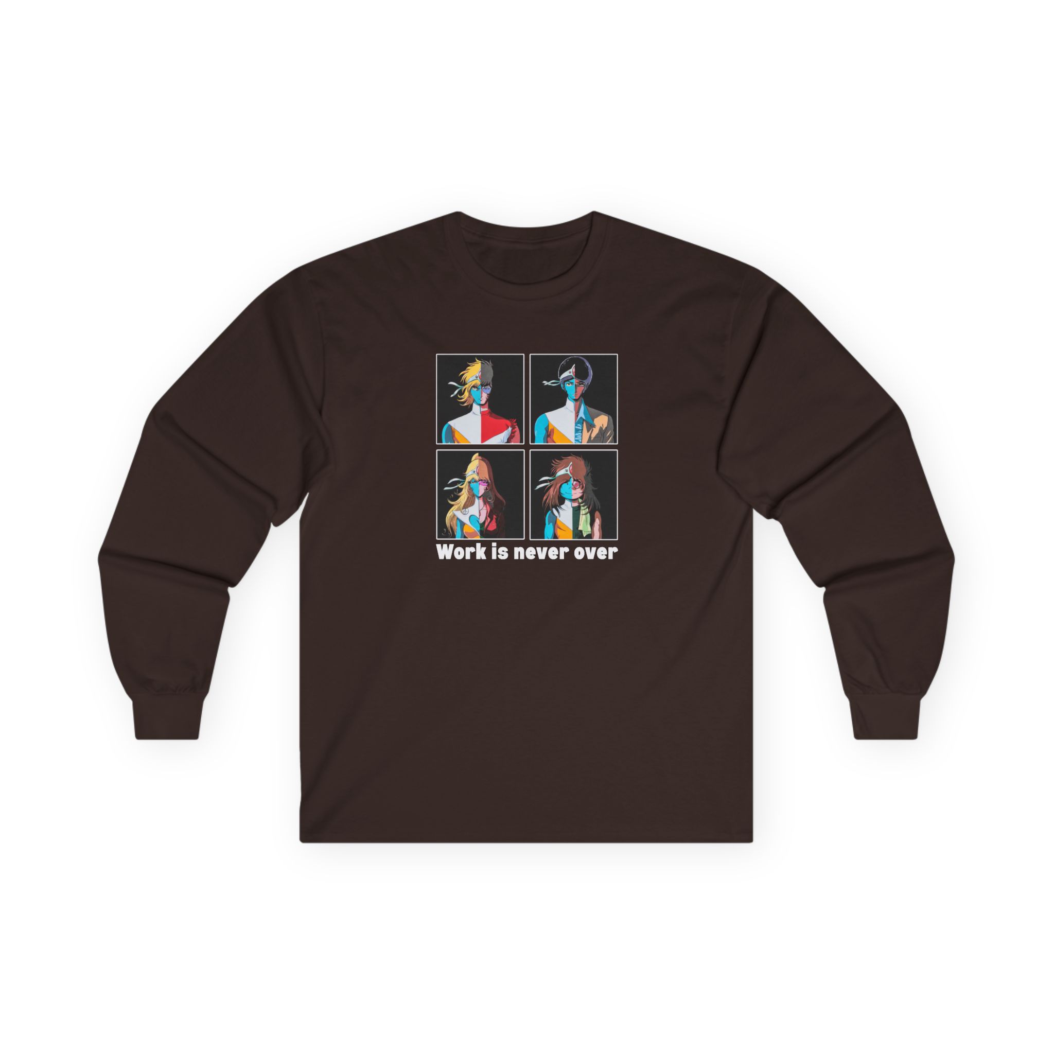 Daft Punk Work is never over Unisex Ultra Cotton Long Sleeve Tee - Image 5