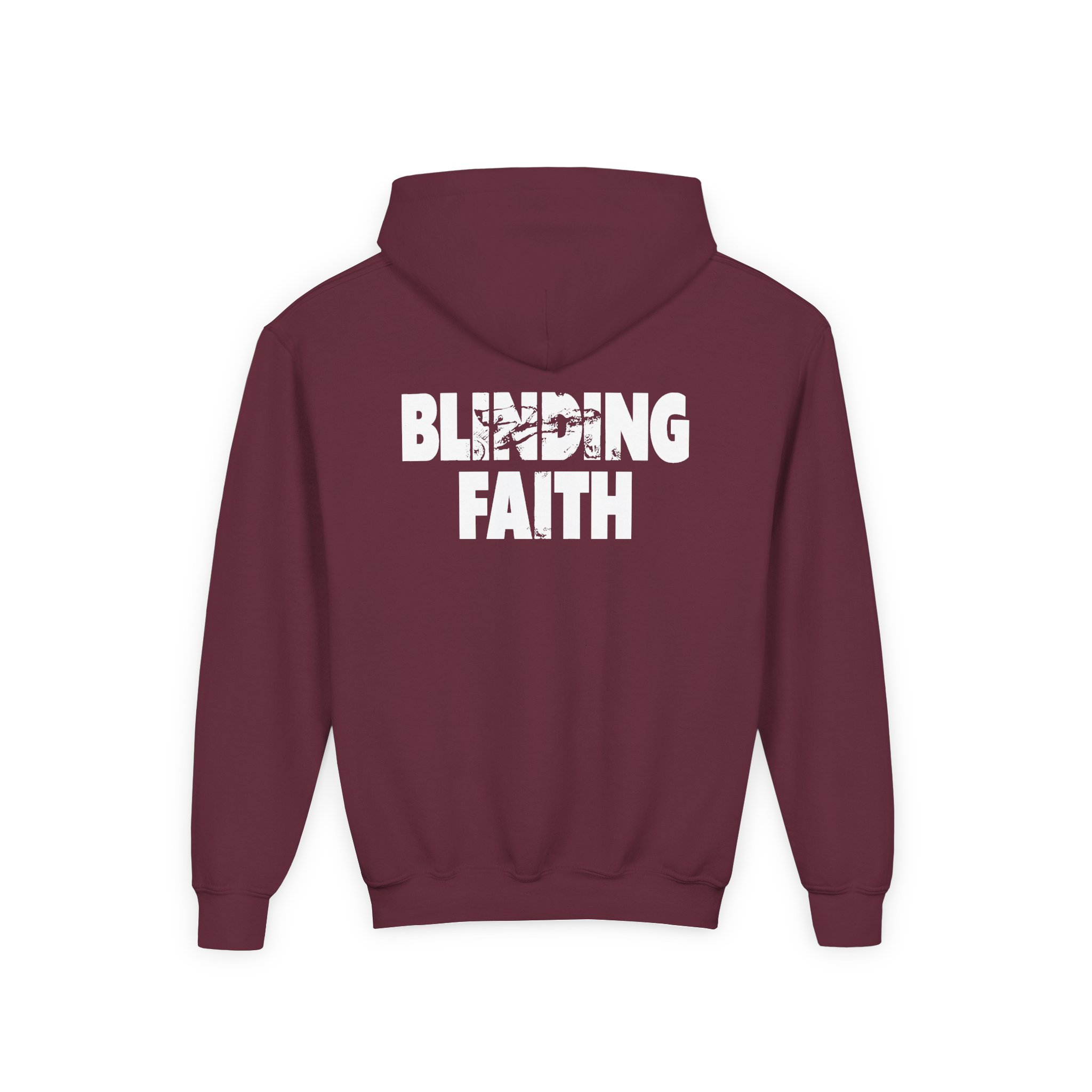 Knocked Loose Blinding Faith Royal Youth Heavy Blend Hooded Sweatshirt - Image 4