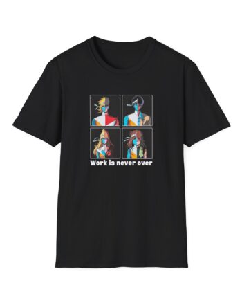 Daft Punk Work is never over Unisex Softstyle T-Shirt