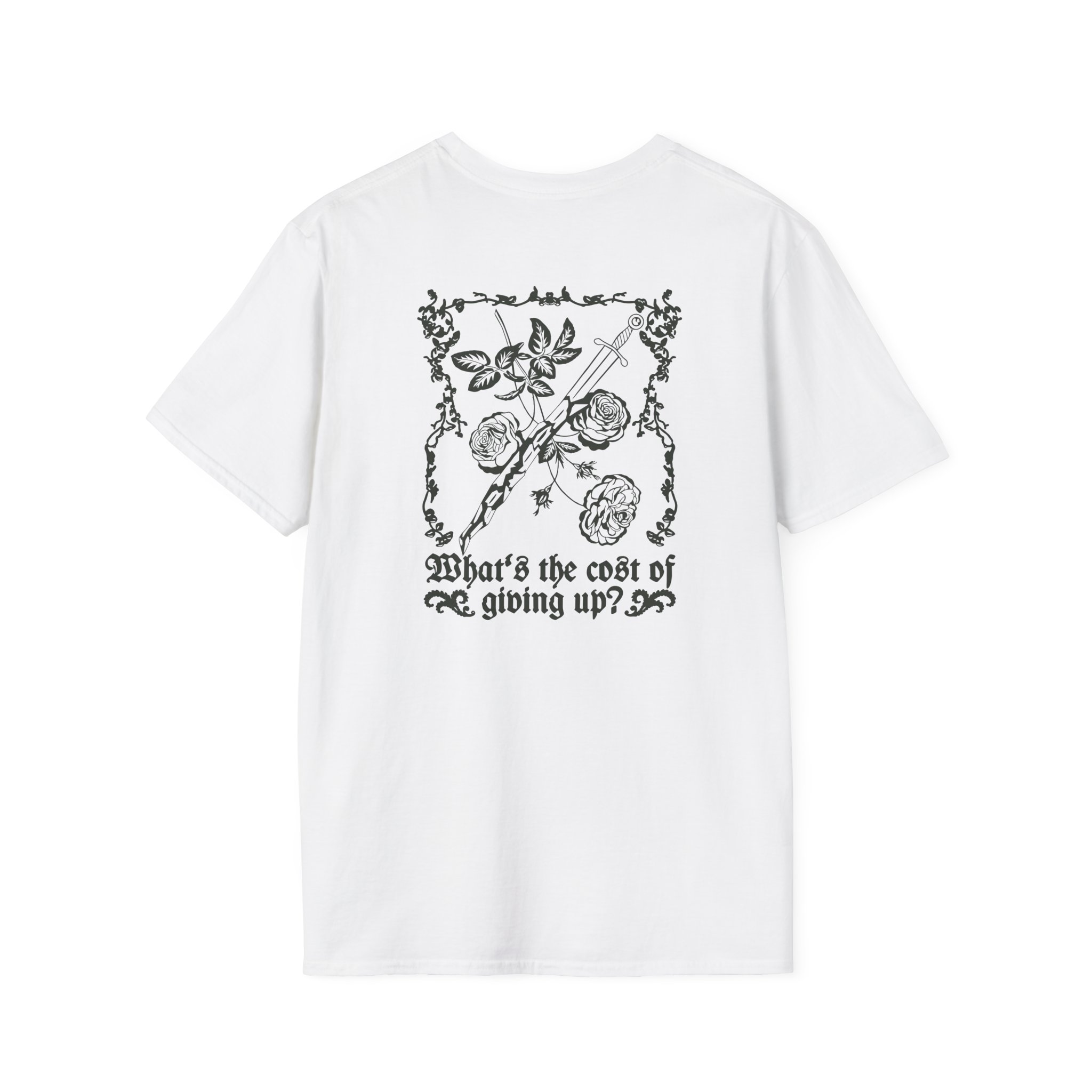 Poppy Cost Of Giving Up Unisex Softstyle T-Shirt - Image 2