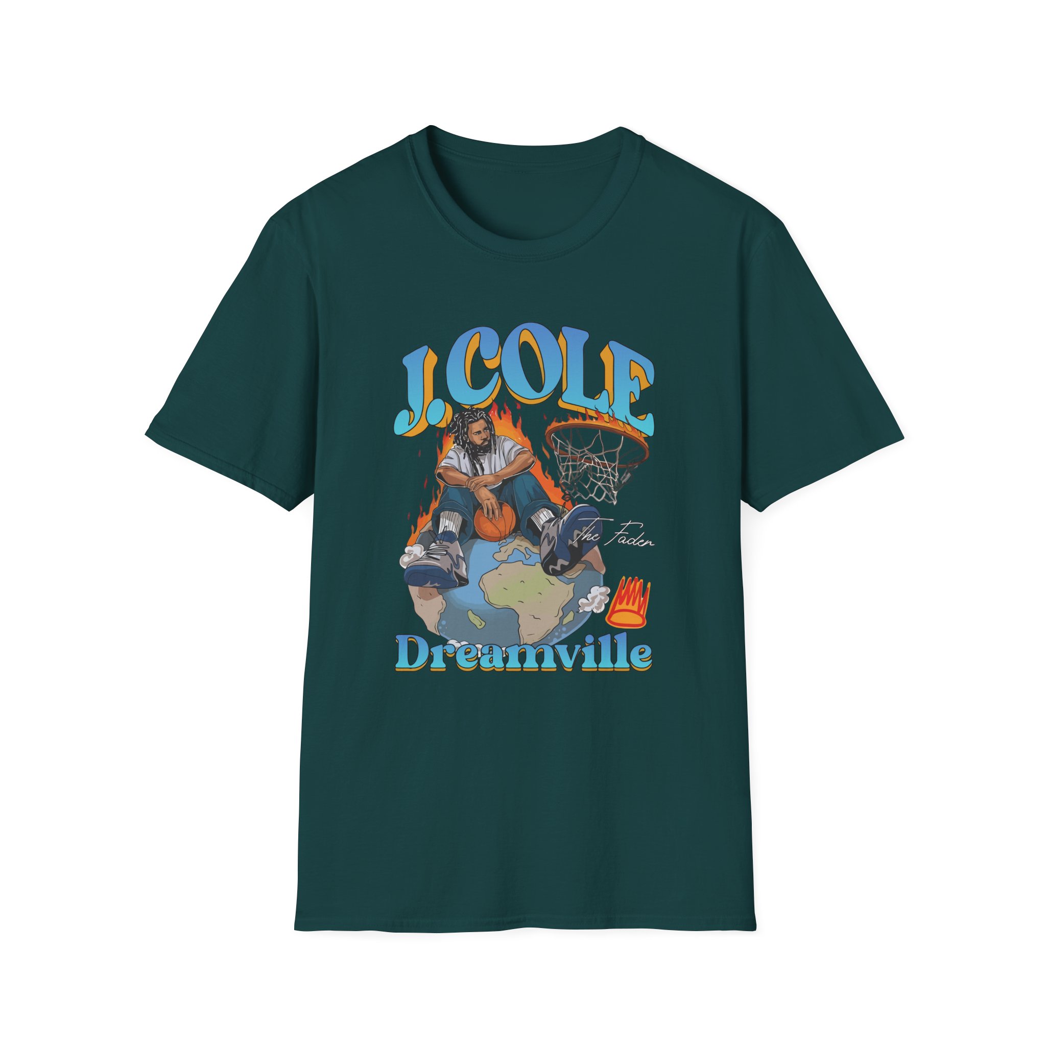J Cole "Dreamville World" Unisex Softstyle T-shirt - Image 17