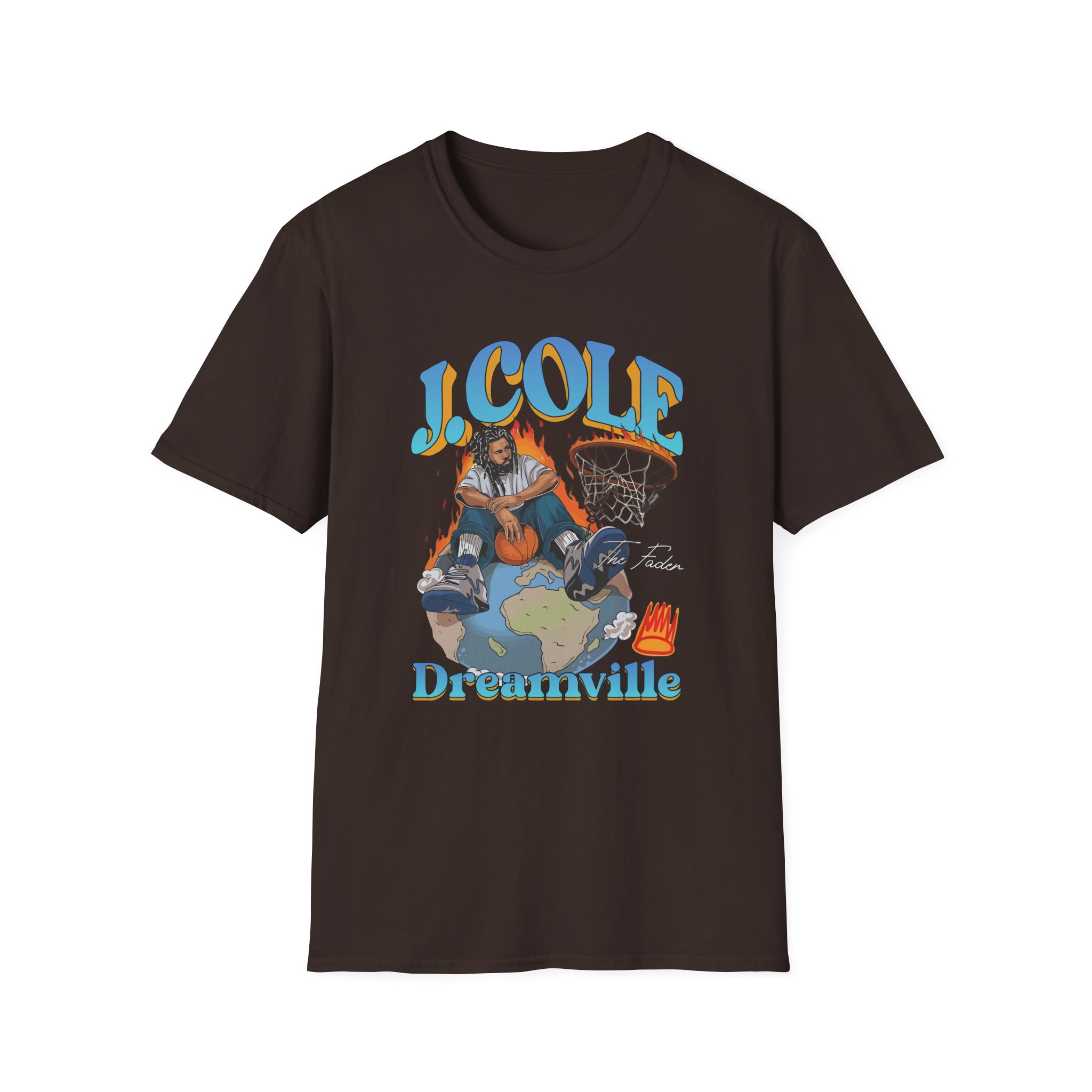 J Cole "Dreamville World" Unisex Softstyle T-shirt - Image 9