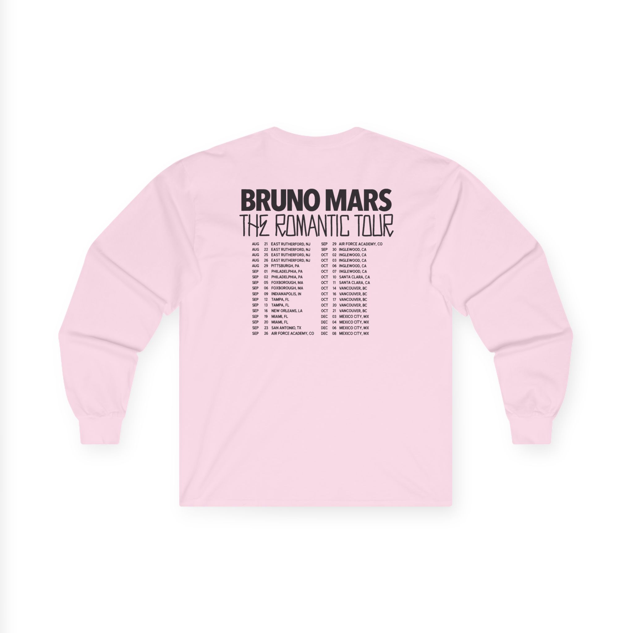 Bruno Mars the Romantic Tour Unisex Ultra Cotton Long Sleeve Tee - Image 10