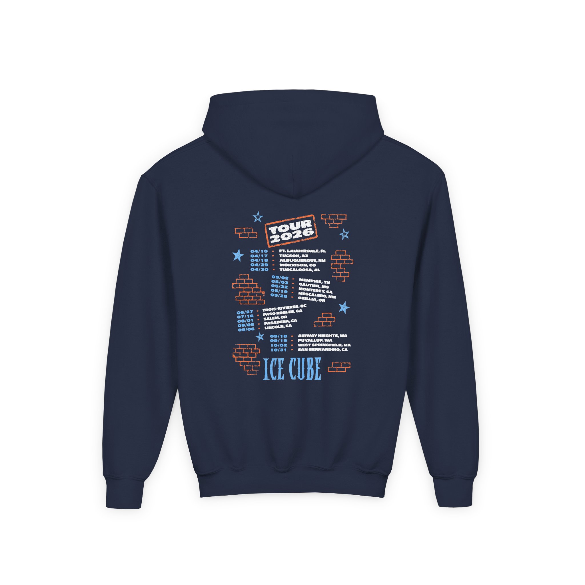 Ice Cube 2026 Logo Youth Heavy Blend Hooded Sweatshirt - Image 4