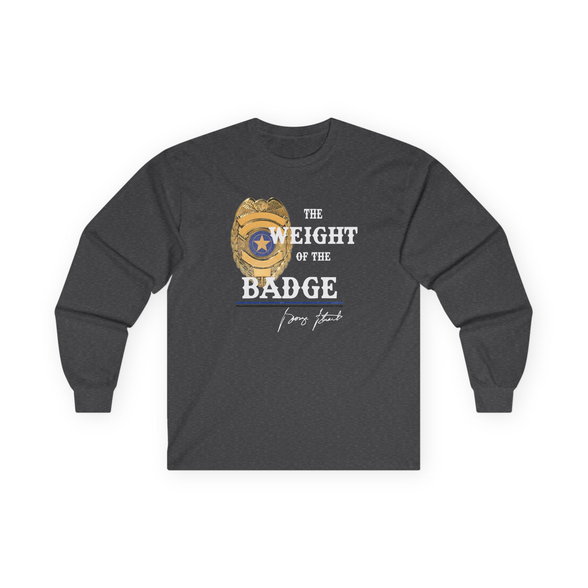 George Strait Gold Badge Unisex Ultra Cotton Long Sleeve Tee - Image 5