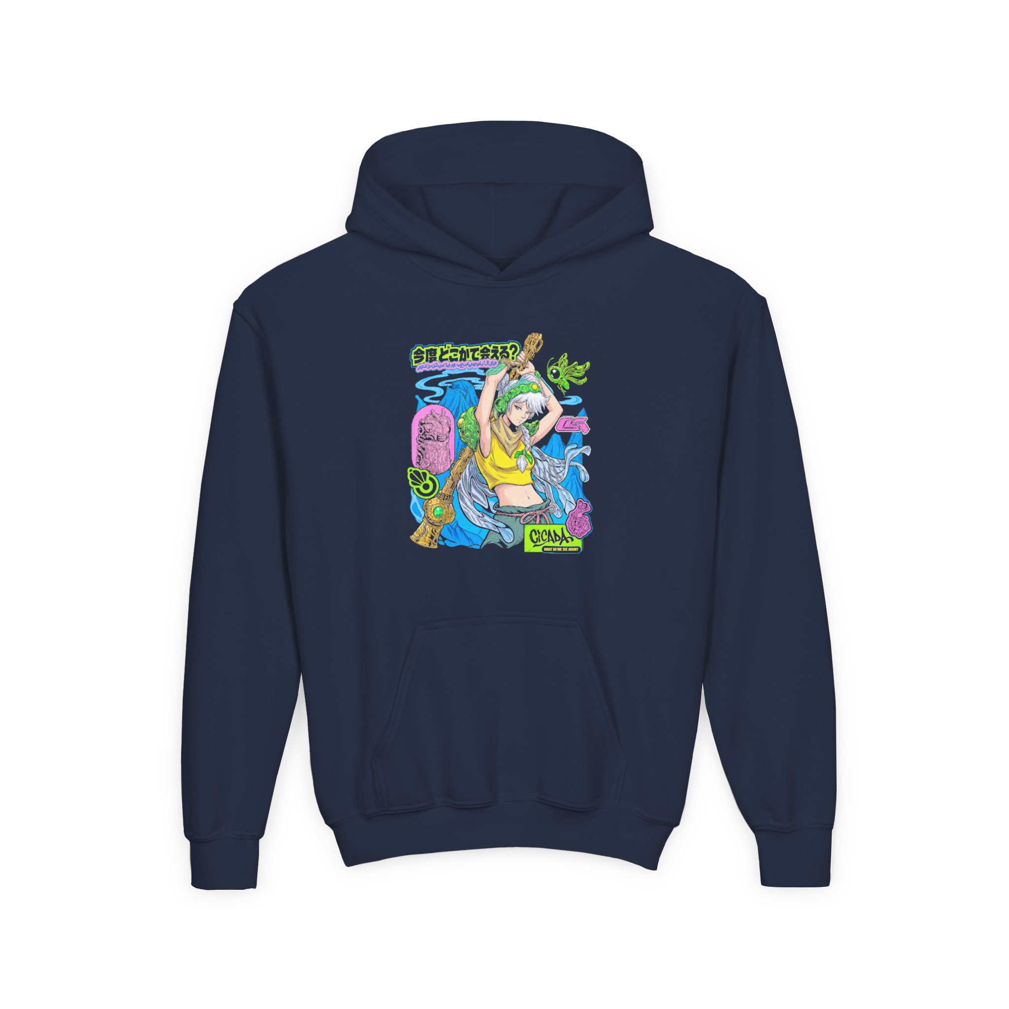 Good Kid Ada Youth Heavy Blend Hooded Sweatshirt - Image 3