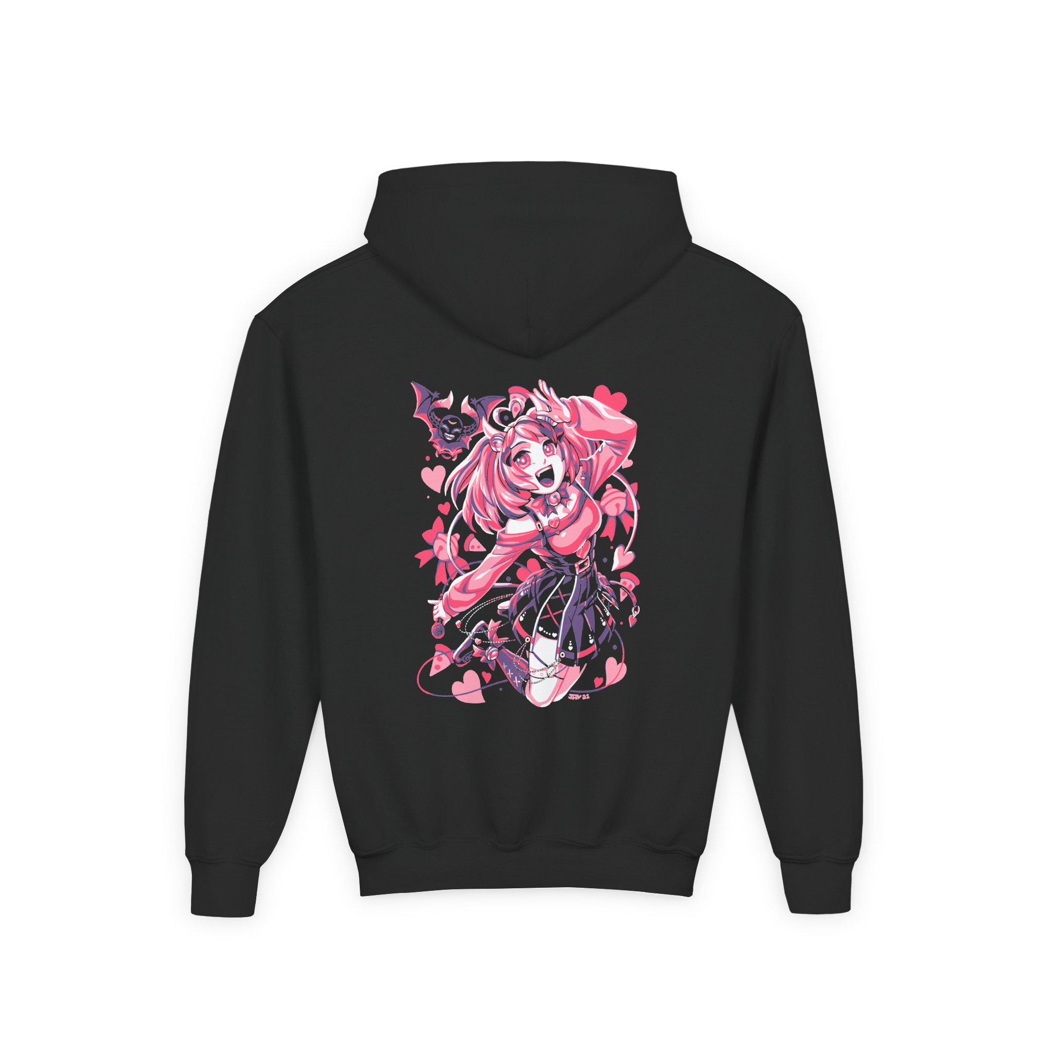 Ironmouse Anime Youth Heavy Blend Hooded Sweatshirt - Image 2