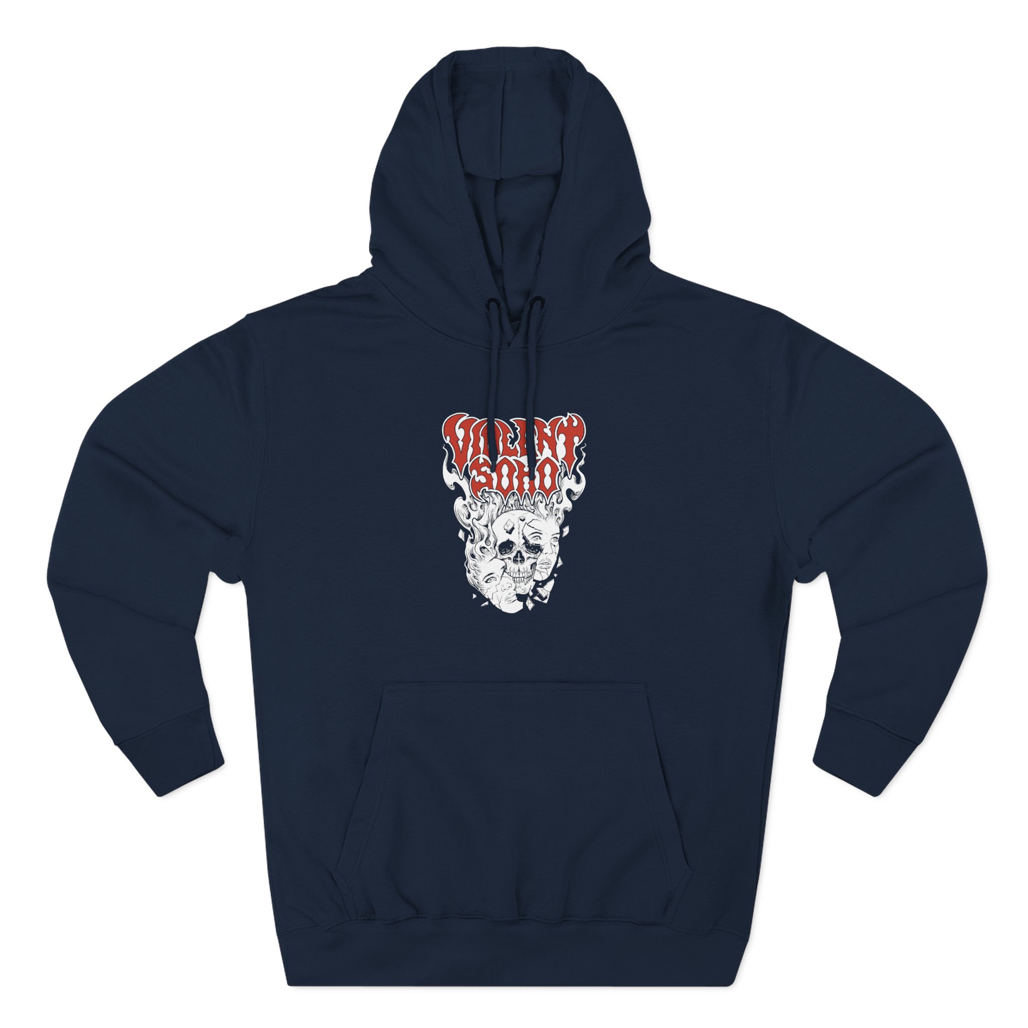 Violent Soho Murdoch Skull Three-Panel Fleece Hoodie - Image 11