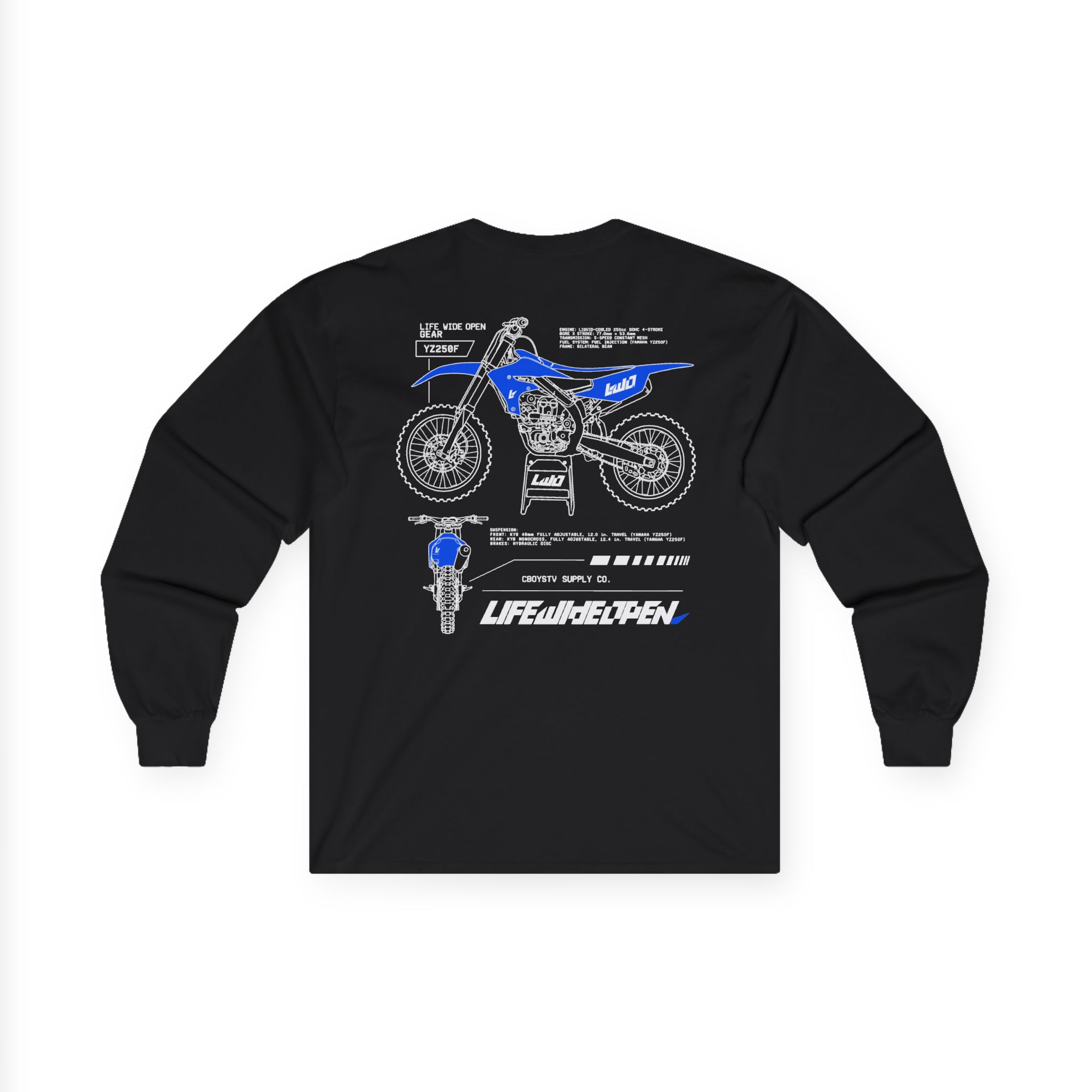 Cboystv Yamaha Spec Unisex Ultra Cotton Long Sleeve Tee - Image 2
