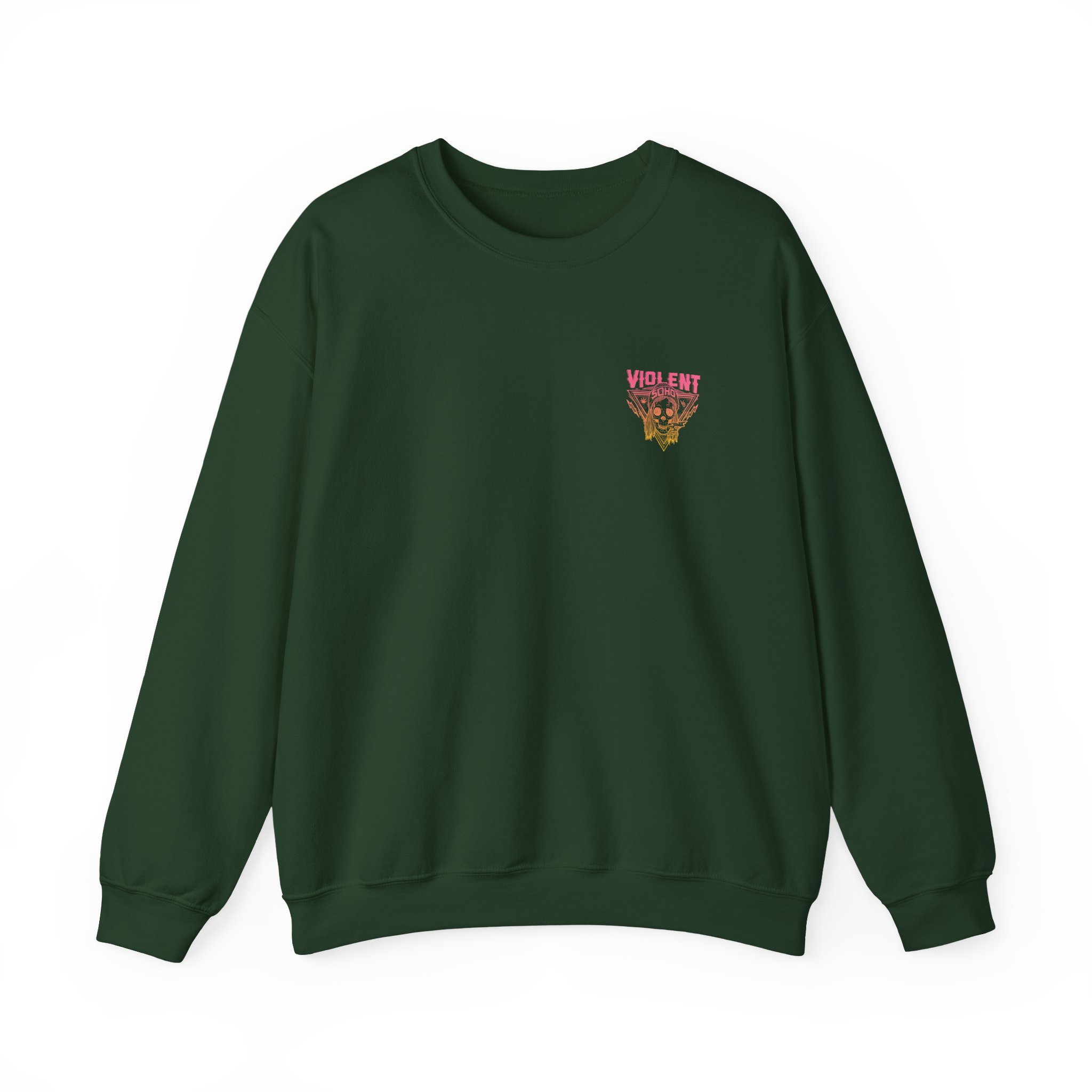 Violent Soho Blazin' Skull Gradient Unisex Heavy Blend™ Crewneck Sweatshirt - Image 9