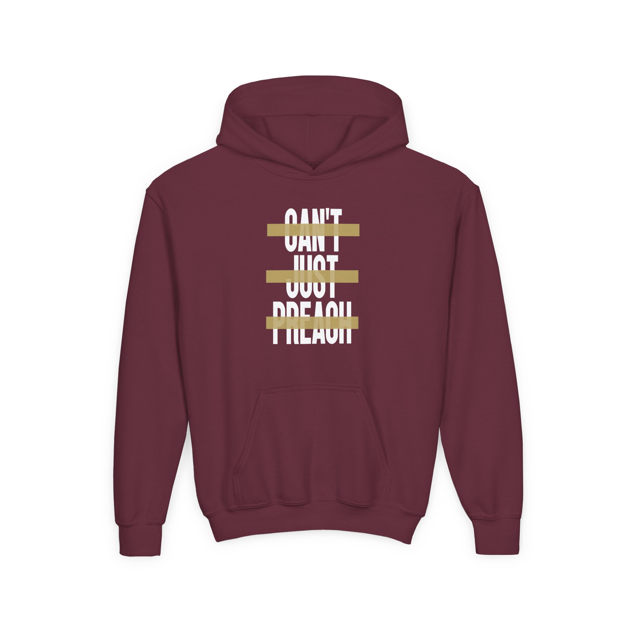 John Legend Can't Just Preach Youth Heavy Blend Hooded Sweatshirt - Image 3