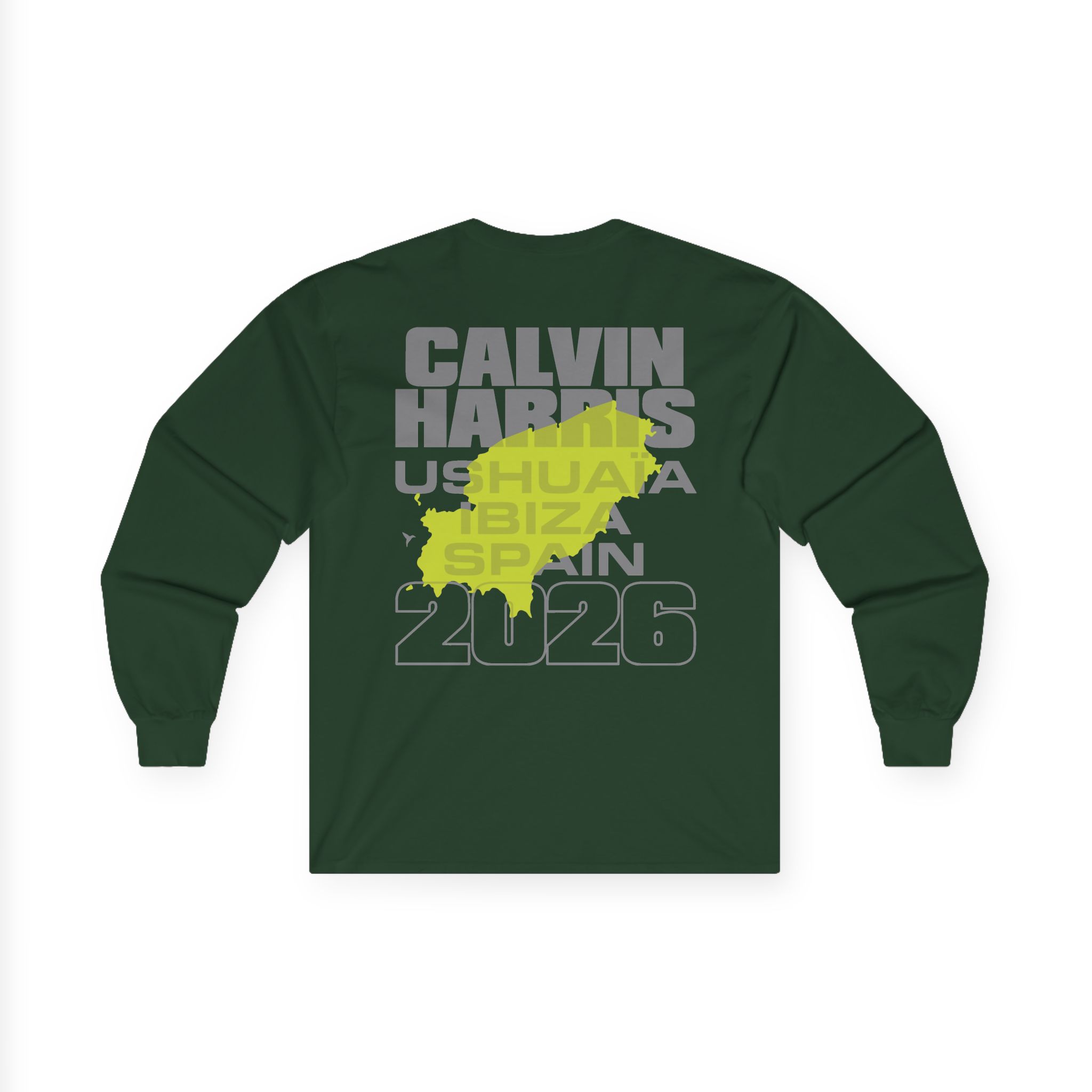 Calvin Harris Ibiza Text Unisex Ultra Cotton Long Sleeve Tee - Image 6