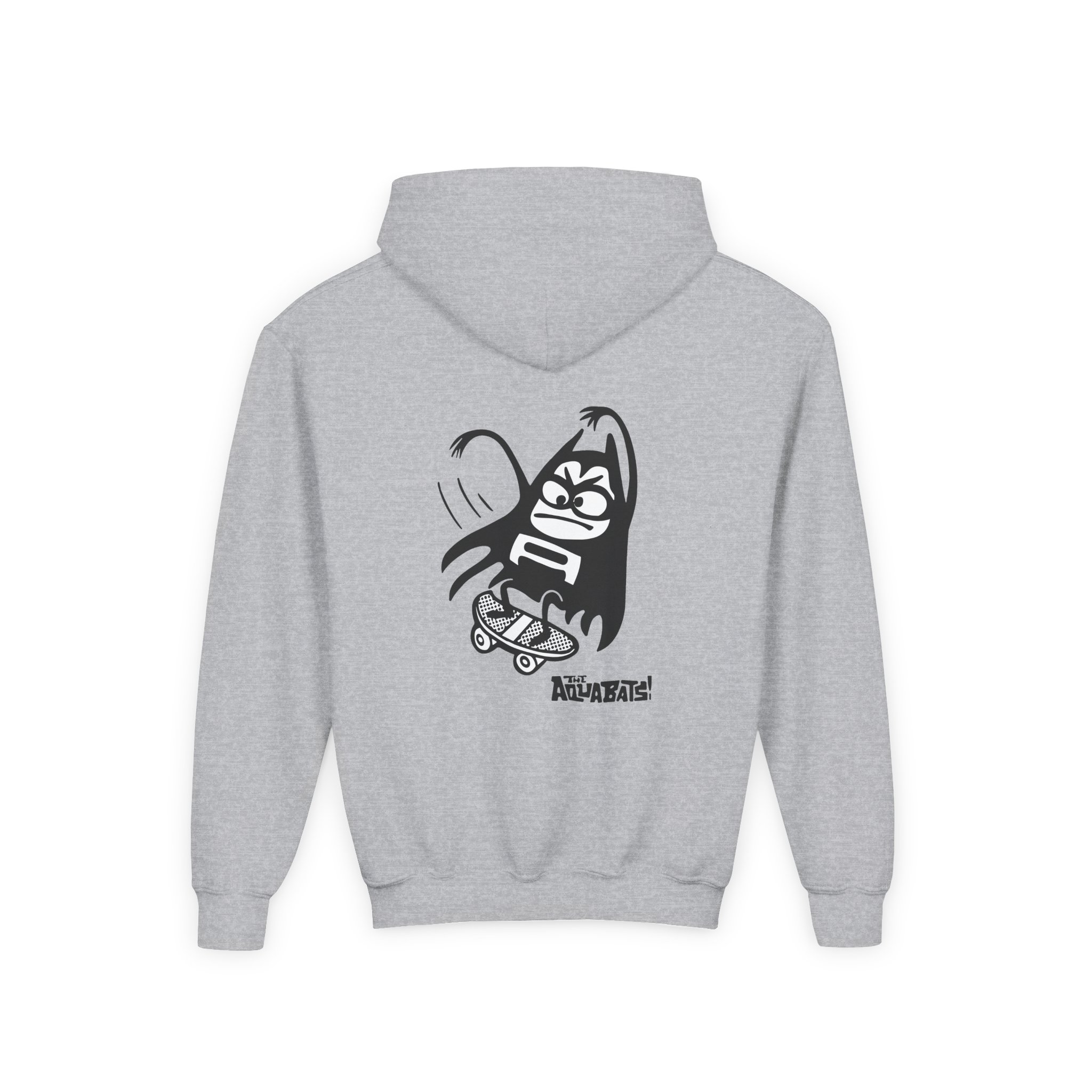 The Aquabats Lil Bat Skateboard Youth Heavy Blend Hooded Sweatshirt - Image 4
