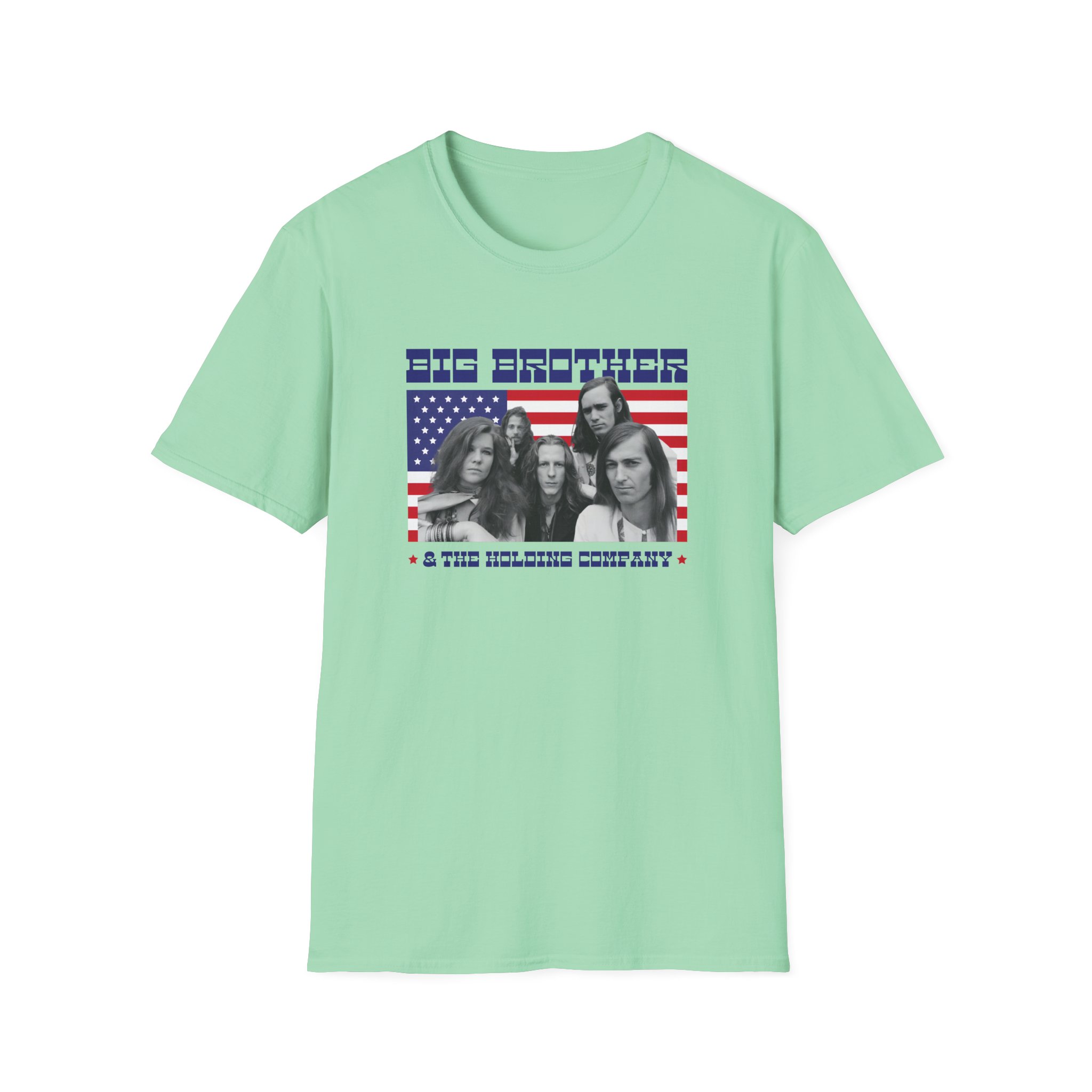Janis Joplin Big Brother & the Holding Company Unisex Softstyle T-Shirt - Image 19