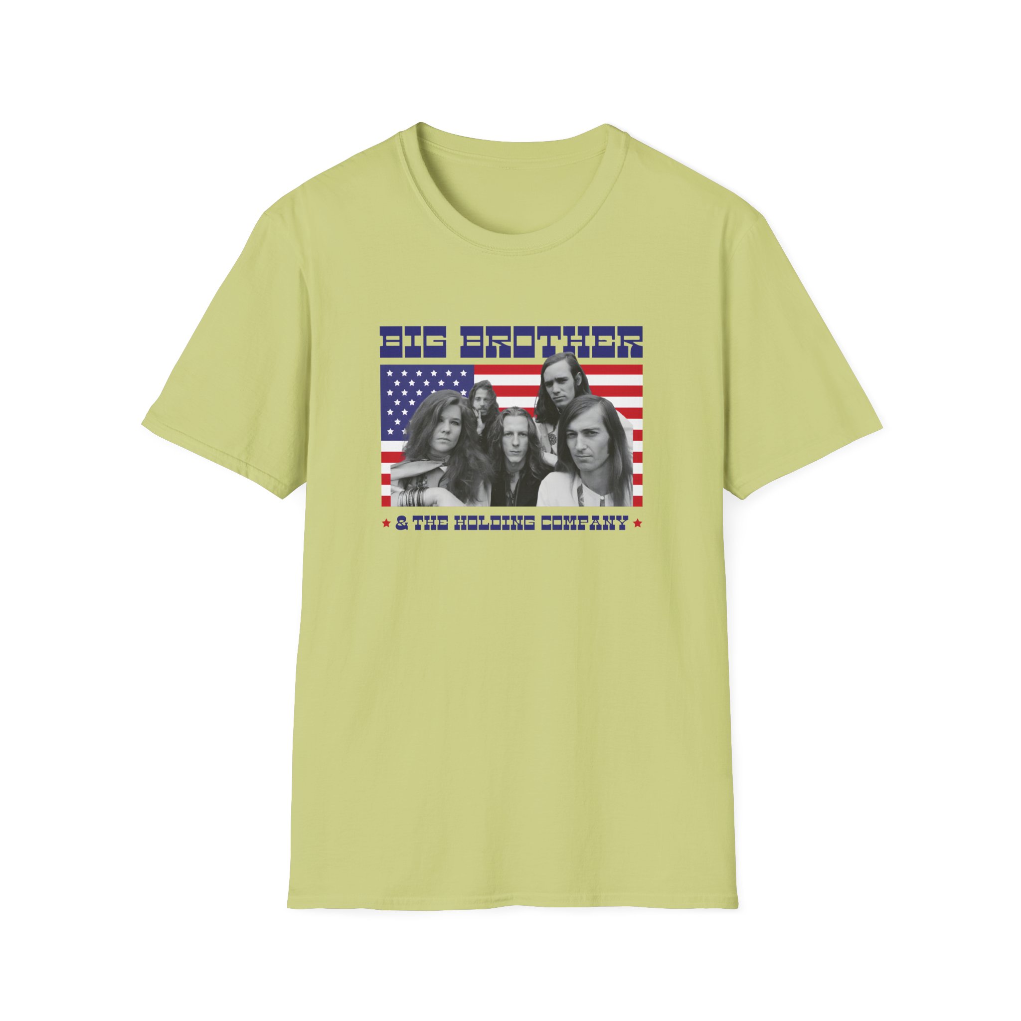 Janis Joplin Big Brother & the Holding Company Unisex Softstyle T-Shirt - Image 11