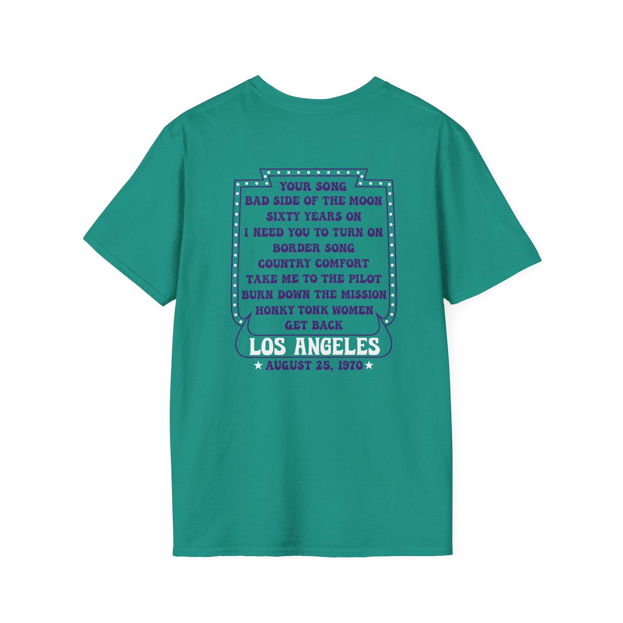 Ej Farewell La 1970 Dateback Unisex Softstyle T-Shirt - Image 10