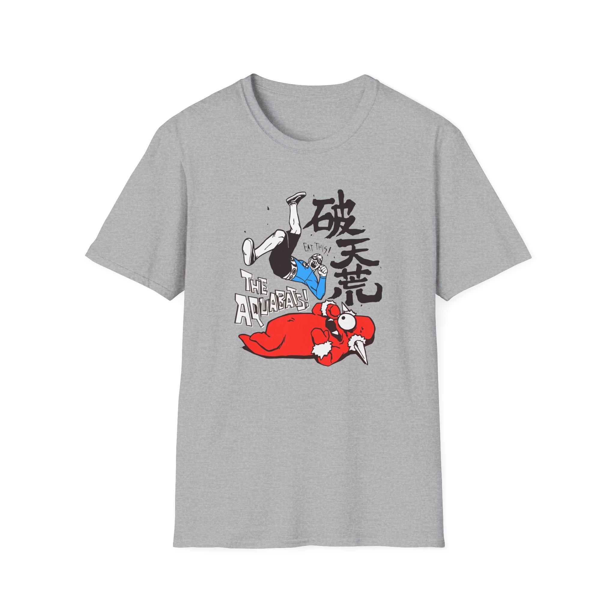 The Aquabats Elbow Drop! Archive Unisex Softstyle T-Shirt - Image 9