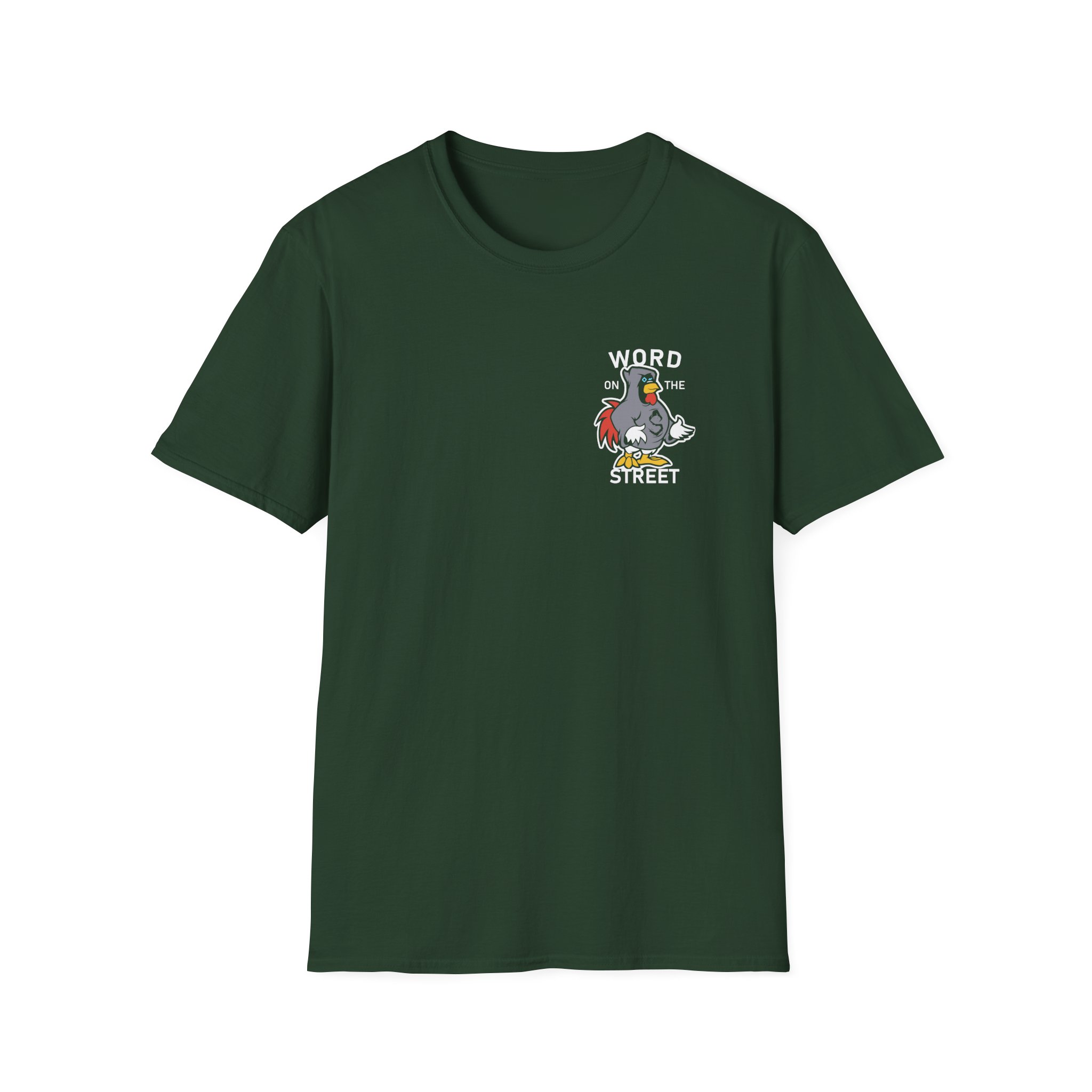 Shroud Chicken Word On The Street Unisex Softstyle T-Shirt - Image 9