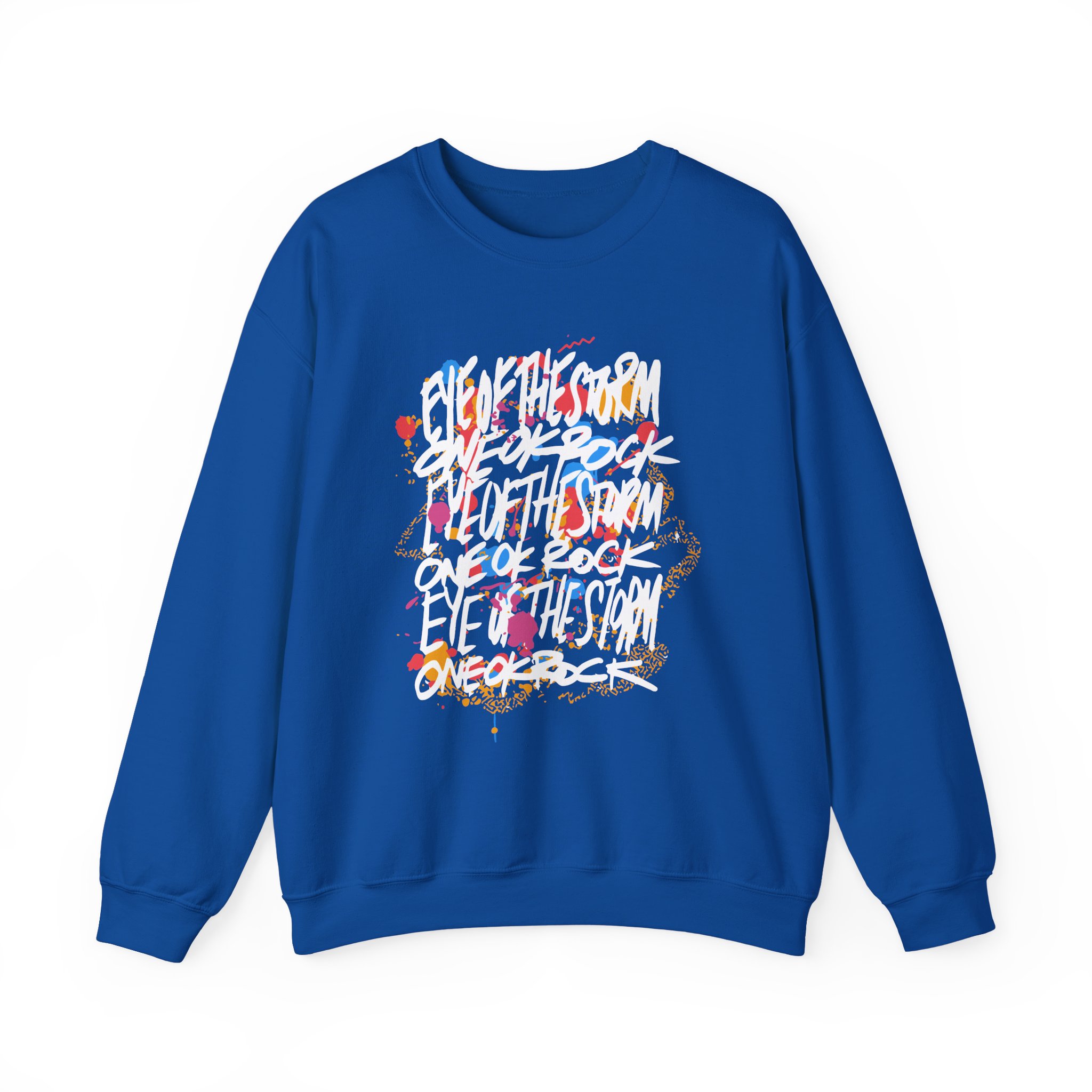 One Ok Rock Painted Storm Unisex Heavy Blend™ Crewneck Sweatshirt - Image 11