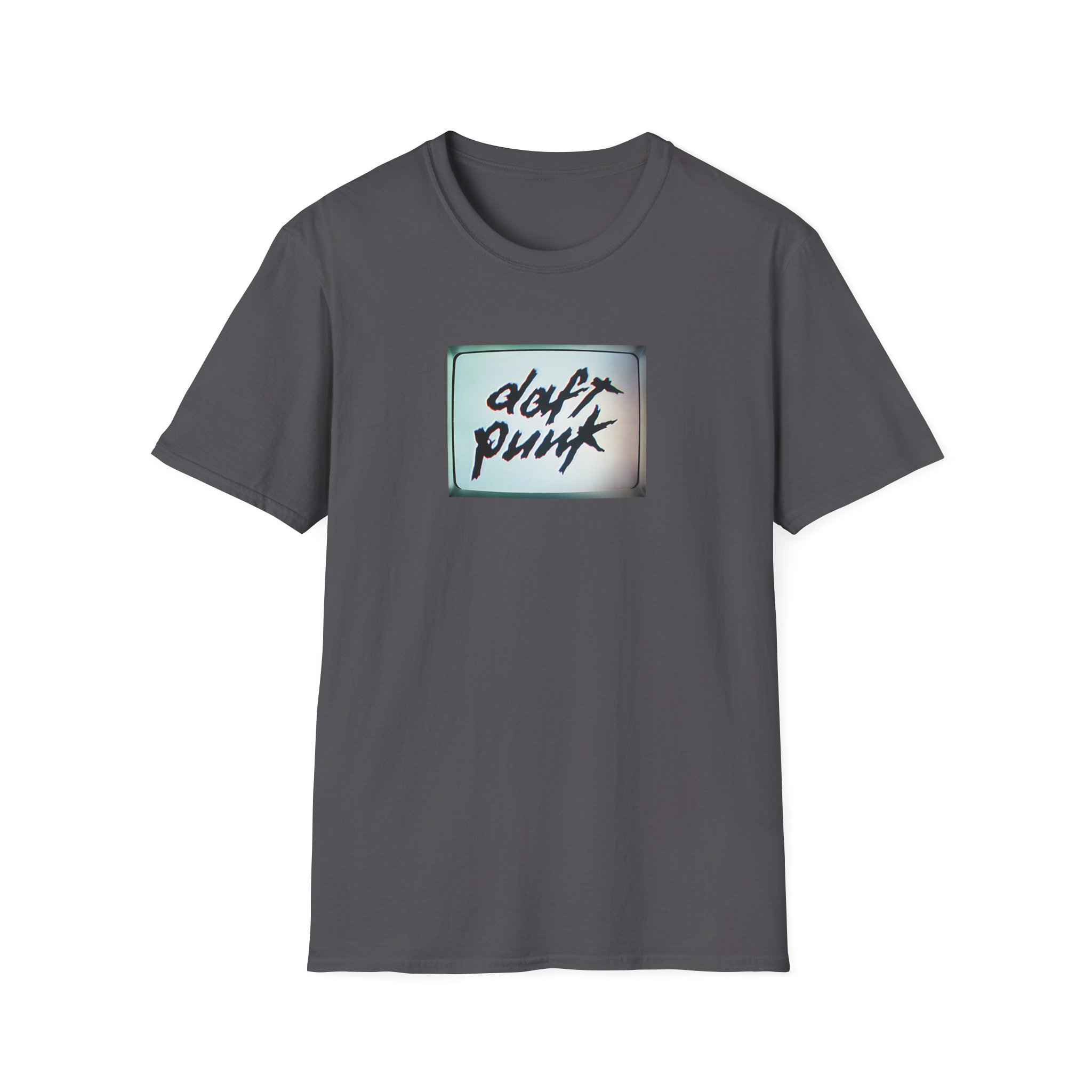 Daft Punk Human After All Black Unisex Softstyle T-Shirt - Image 17