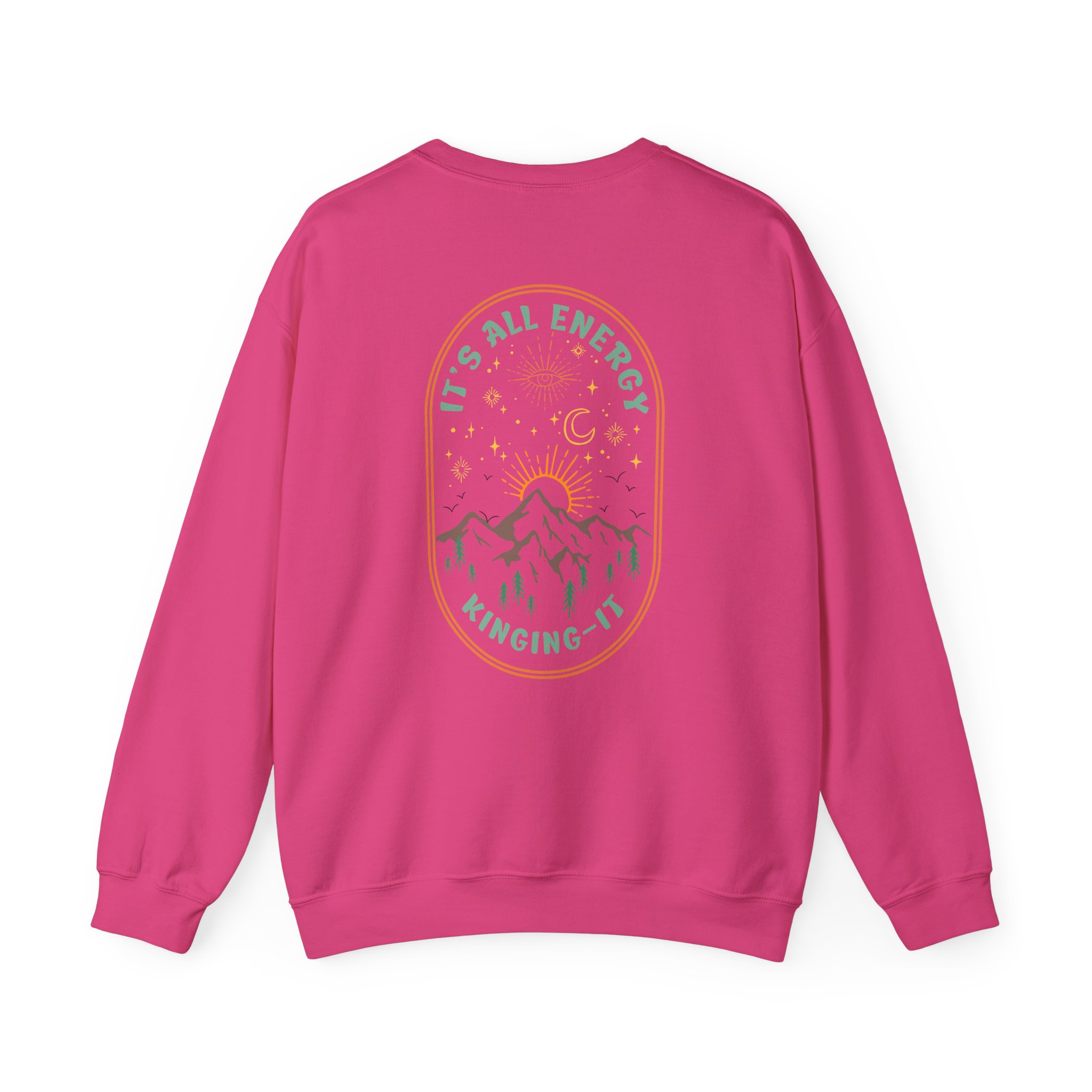 Kinging It It's All Energy Unisex Heavy Blend™ Crewneck Sweatshirt - Image 8