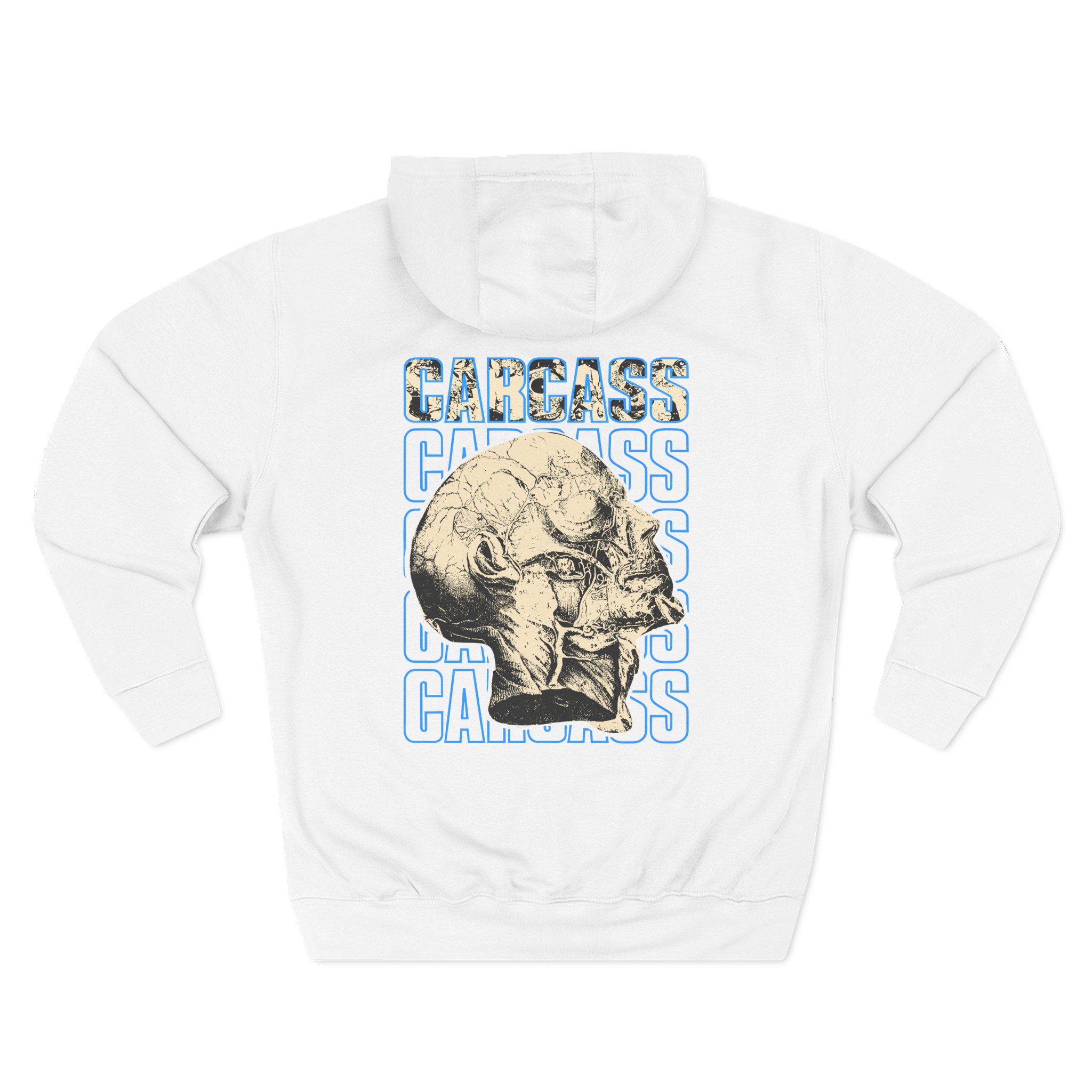 Carcass Head & Tools Three-Panel Fleece Hoodie - Image 4